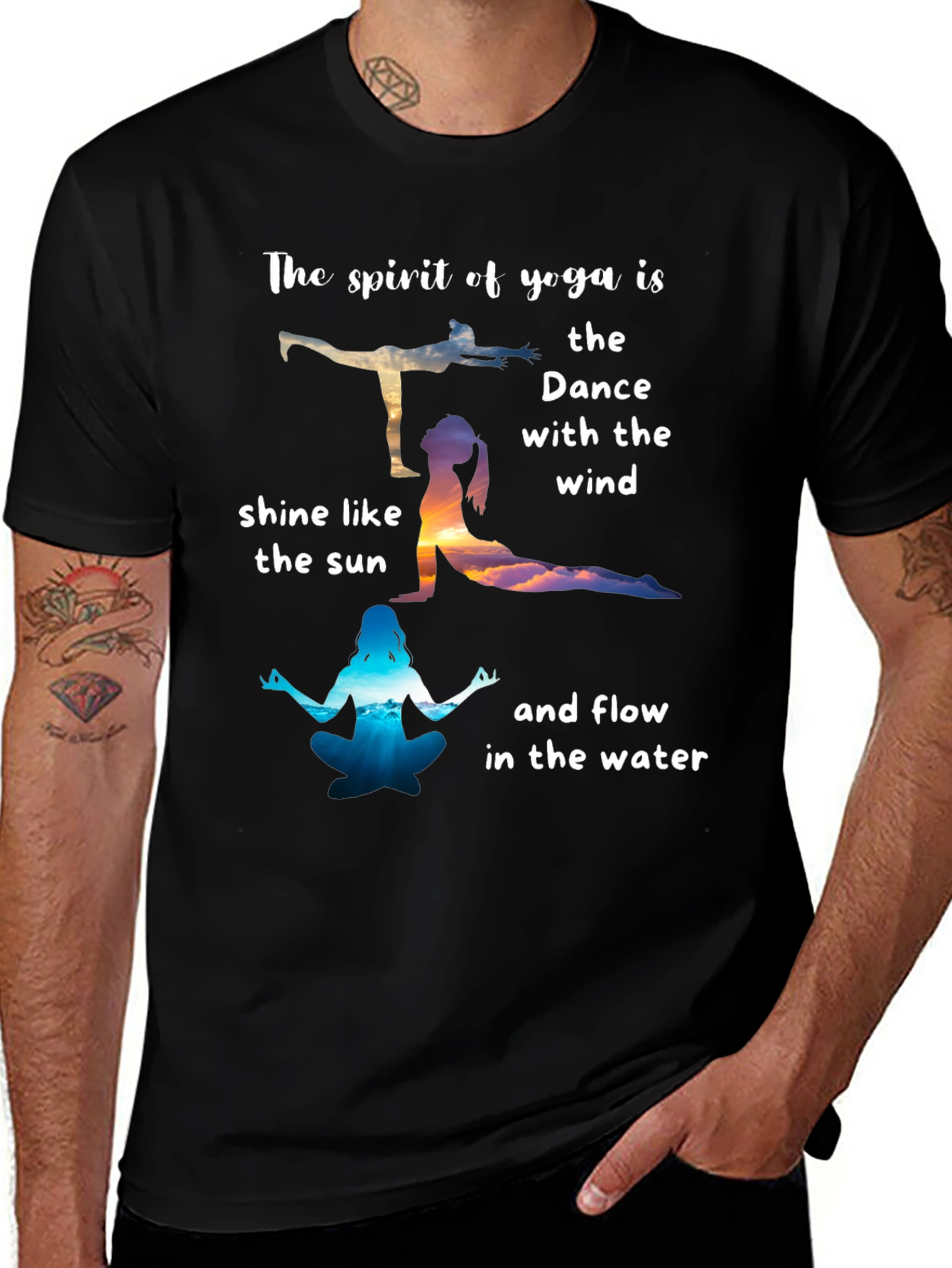 Yoga Spirit T-Shirt: Dance with the Wind Tee