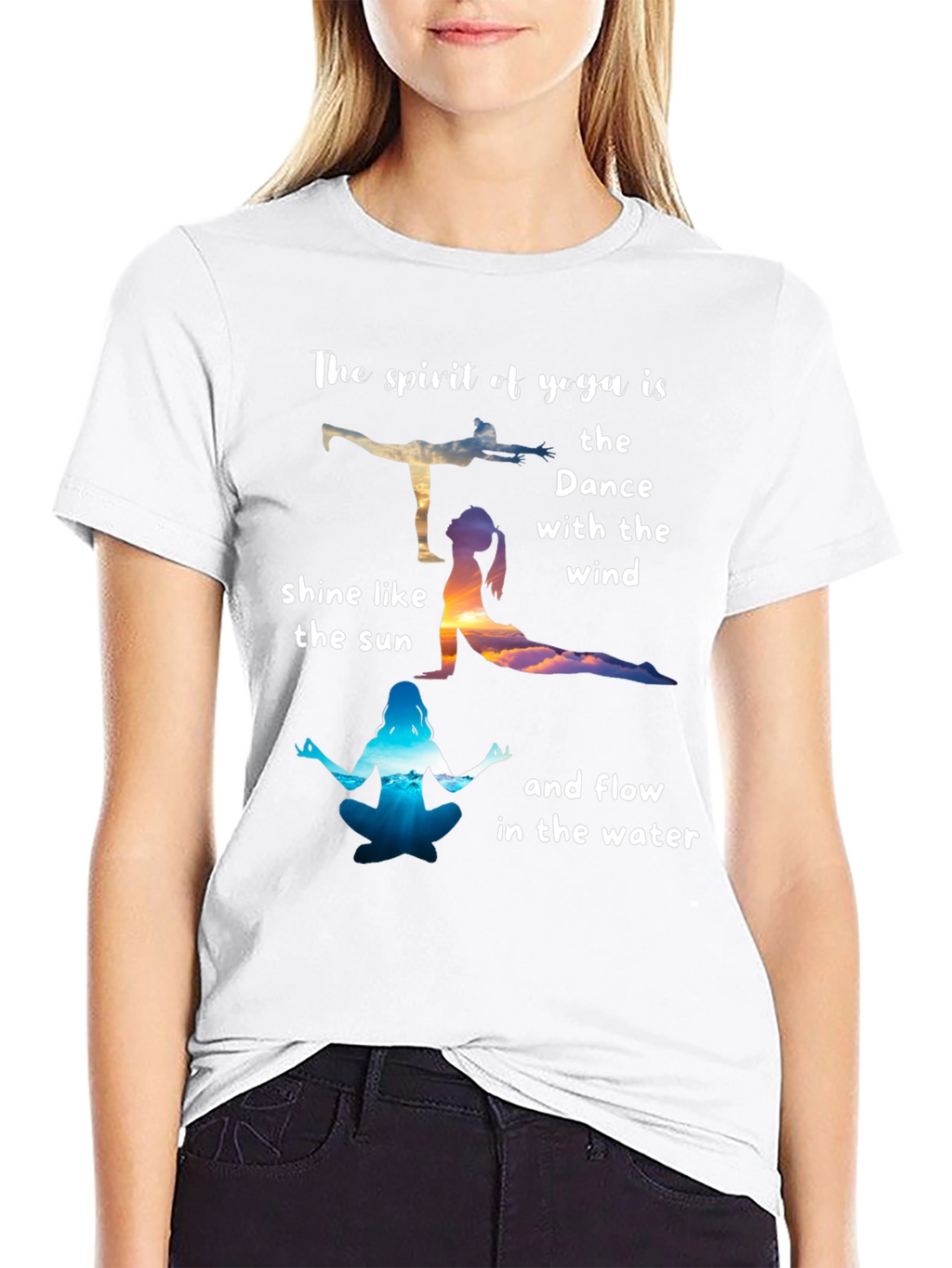 Yoga Spirit T-Shirt: Dance with the Wind Tee