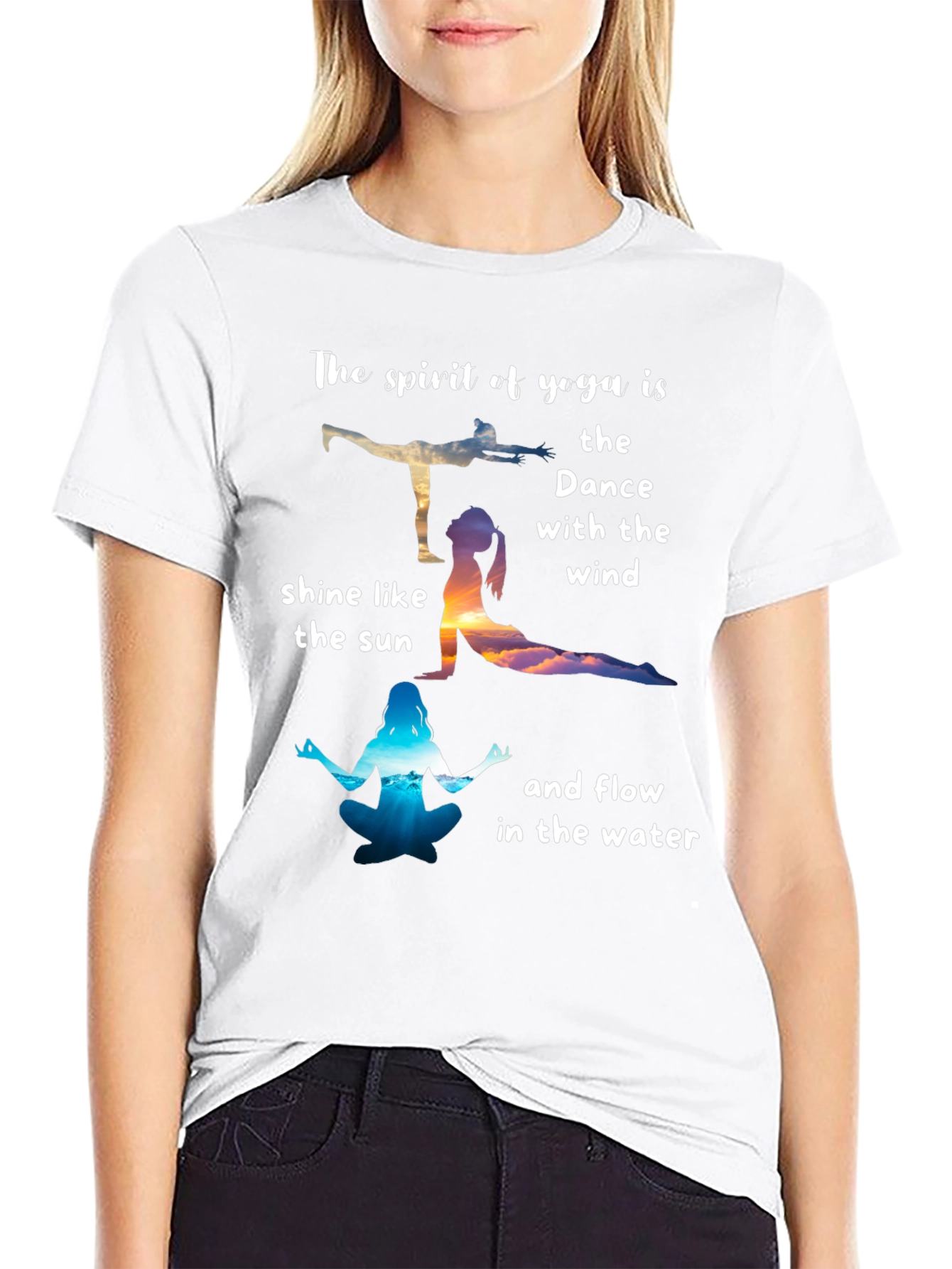 Yoga Spirit T-Shirt: Dance with the Wind Tee