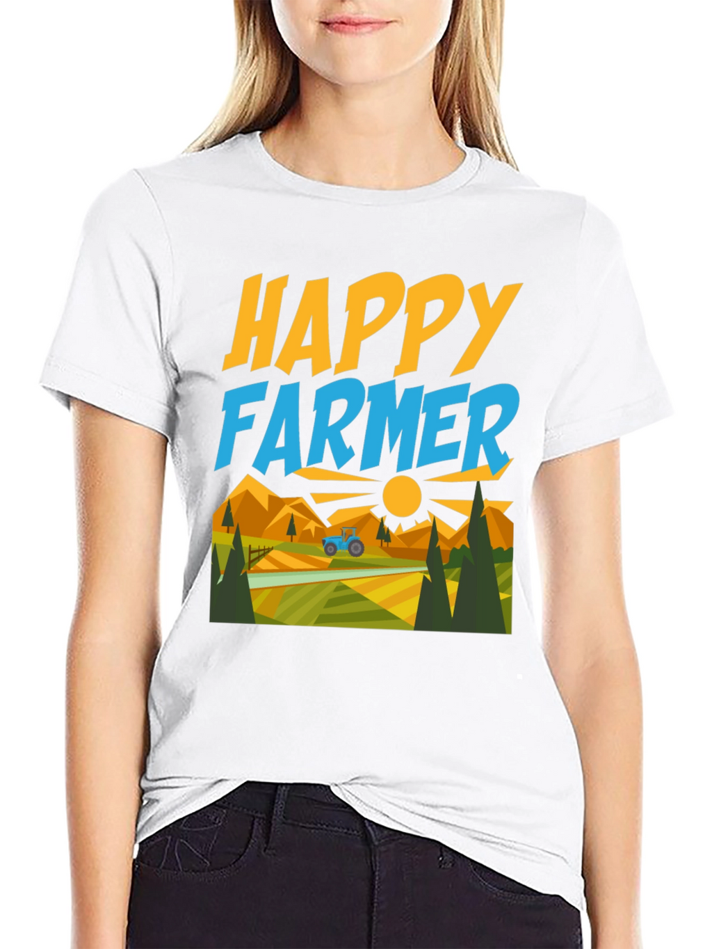 Happy Farmer Graphic T-Shirt - Farm Life Tee