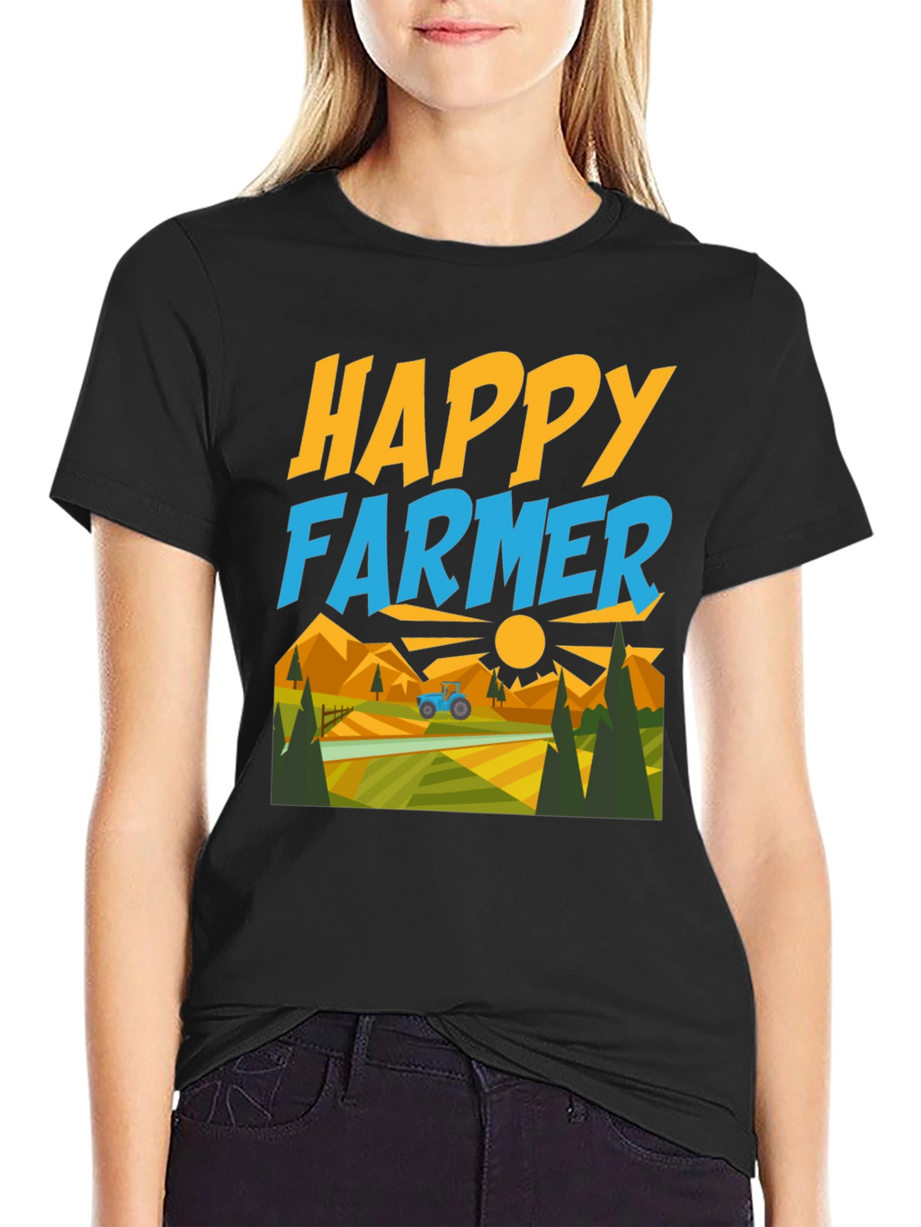 Happy Farmer Graphic T-Shirt - Farm Life Tee
