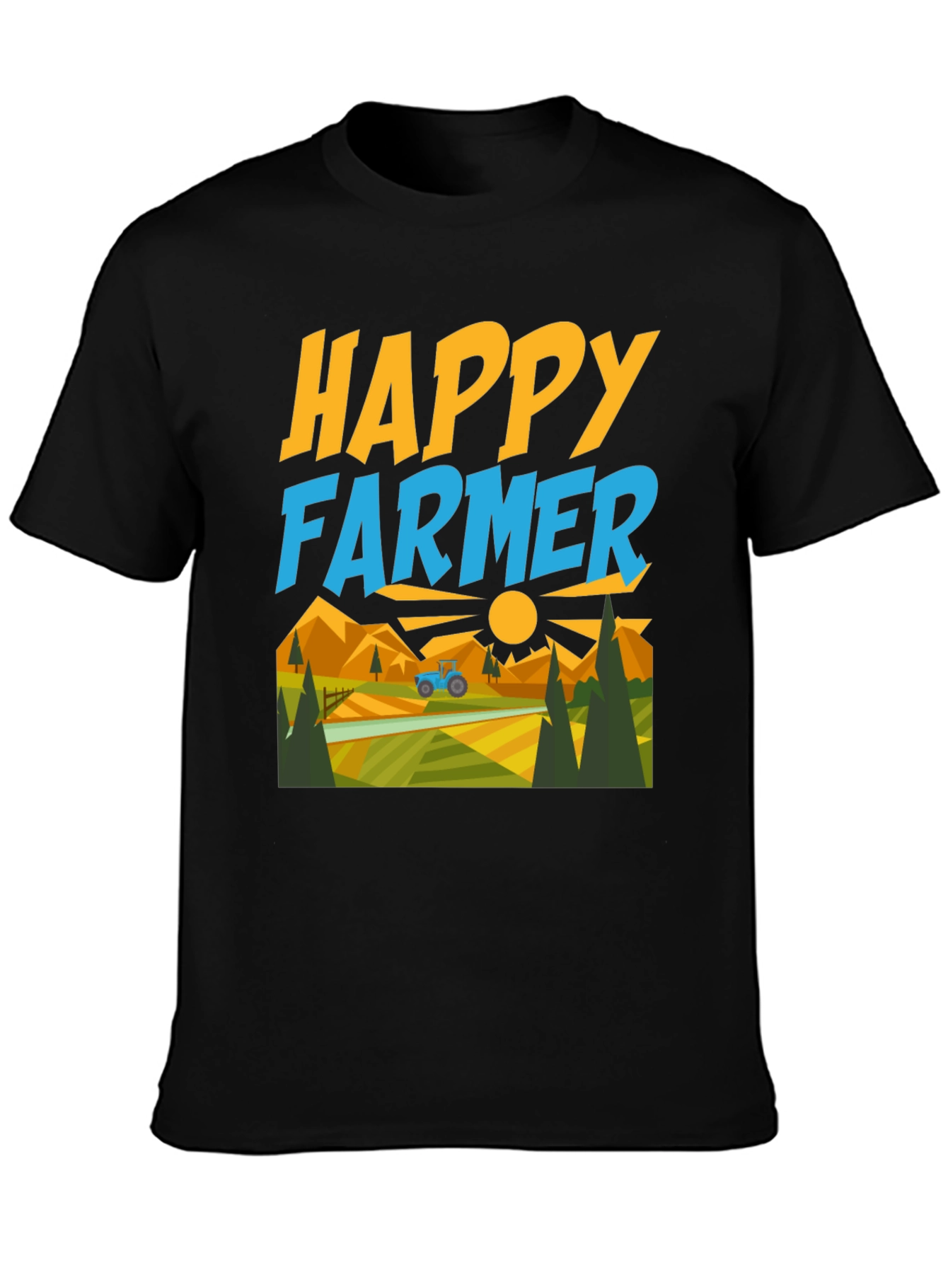 Happy Farmer Graphic T-Shirt - Farm Life Tee
