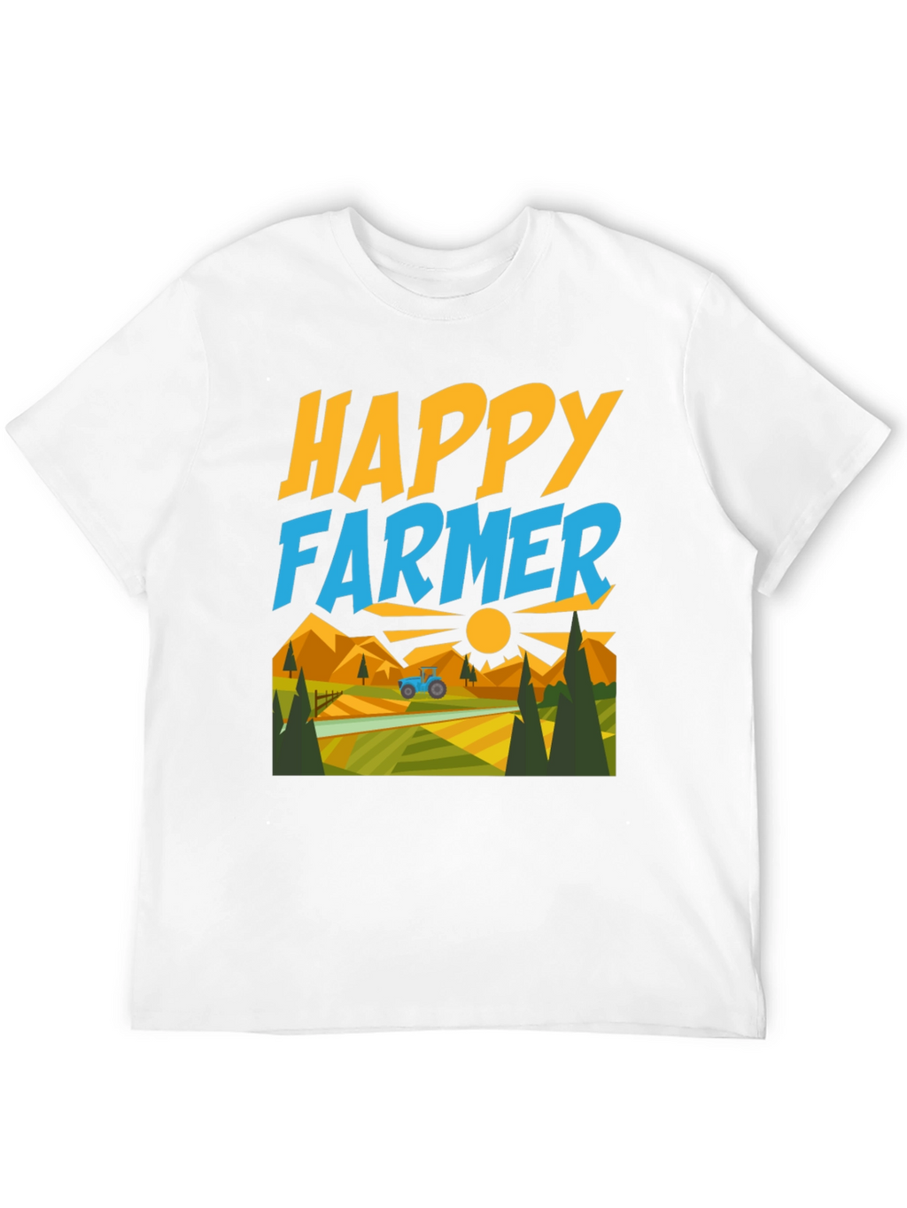 Happy Farmer Graphic T-Shirt - Farm Life Tee