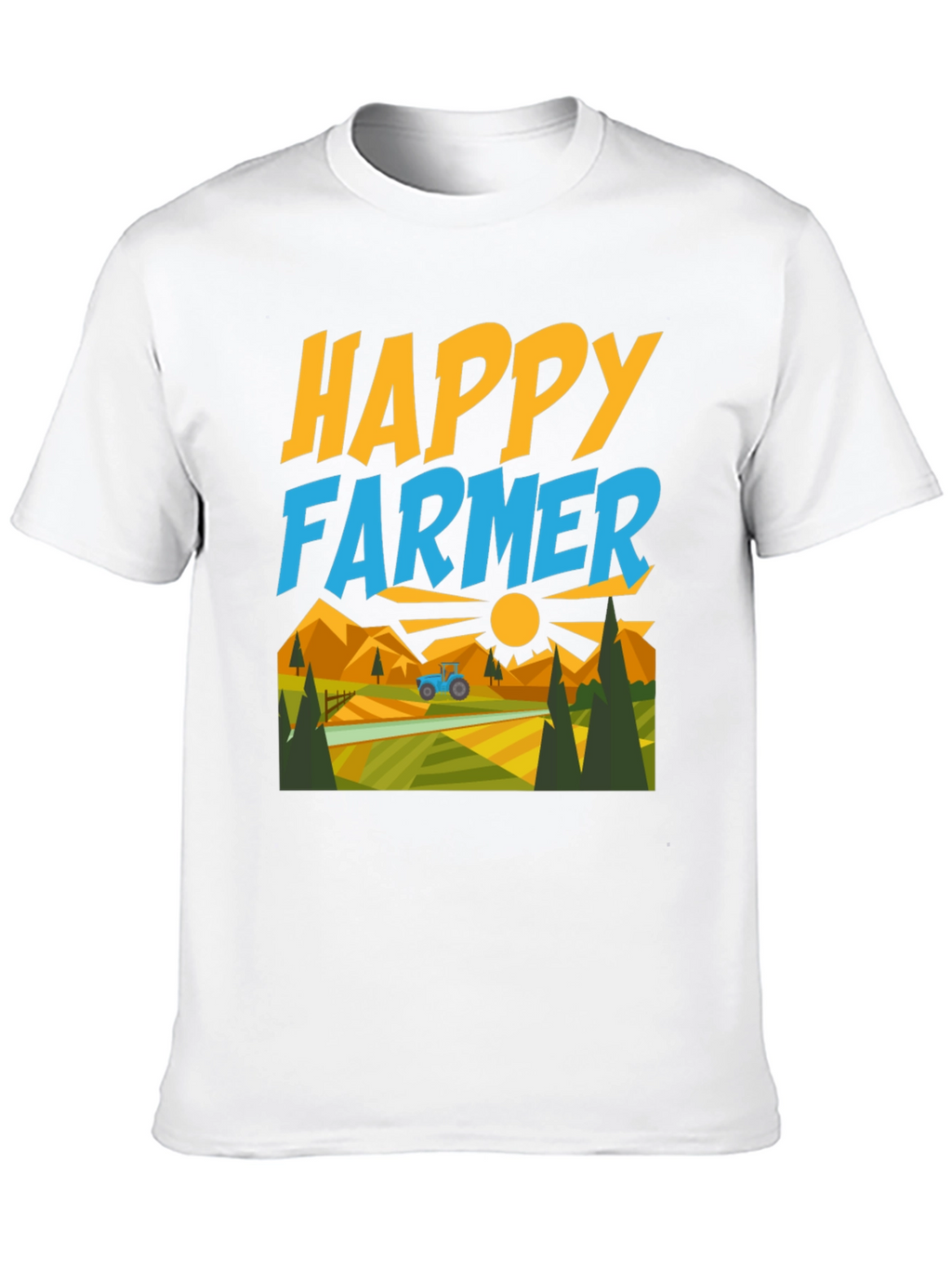 Happy Farmer Graphic T-Shirt - Farm Life Tee