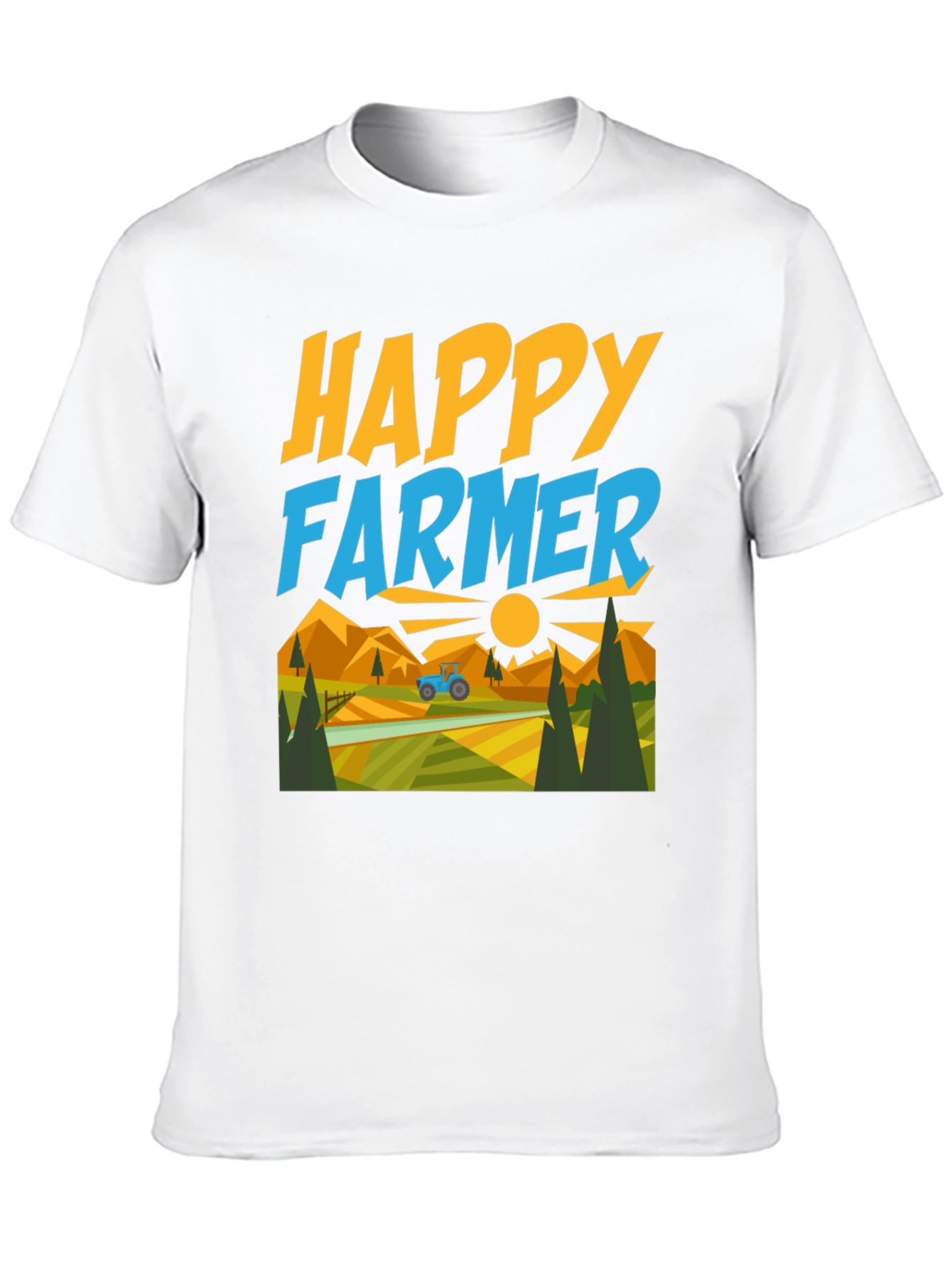 Happy Farmer Graphic T-Shirt - Farm Life Tee