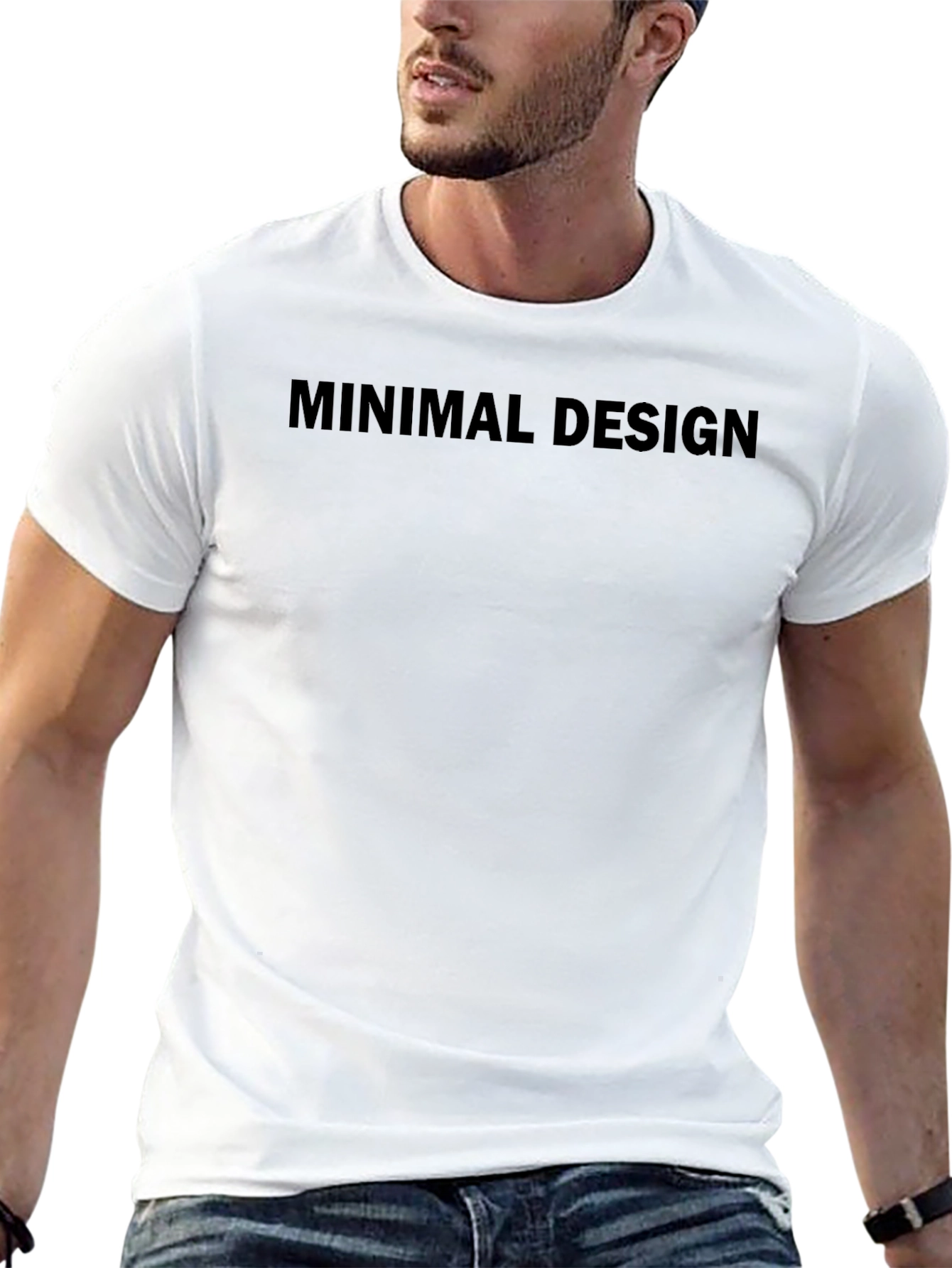 Minimal Design Black T-Shirt