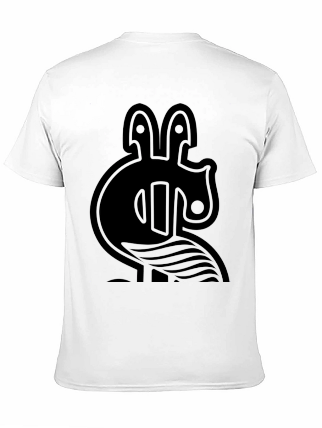 Abstract Graphic Print Mens Black T-Shirt