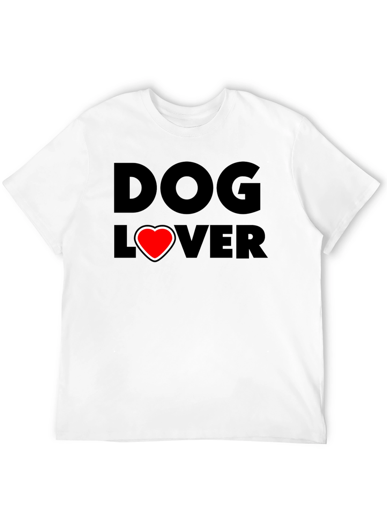 Dog Lover T-Shirt - Heart Graphic Tee