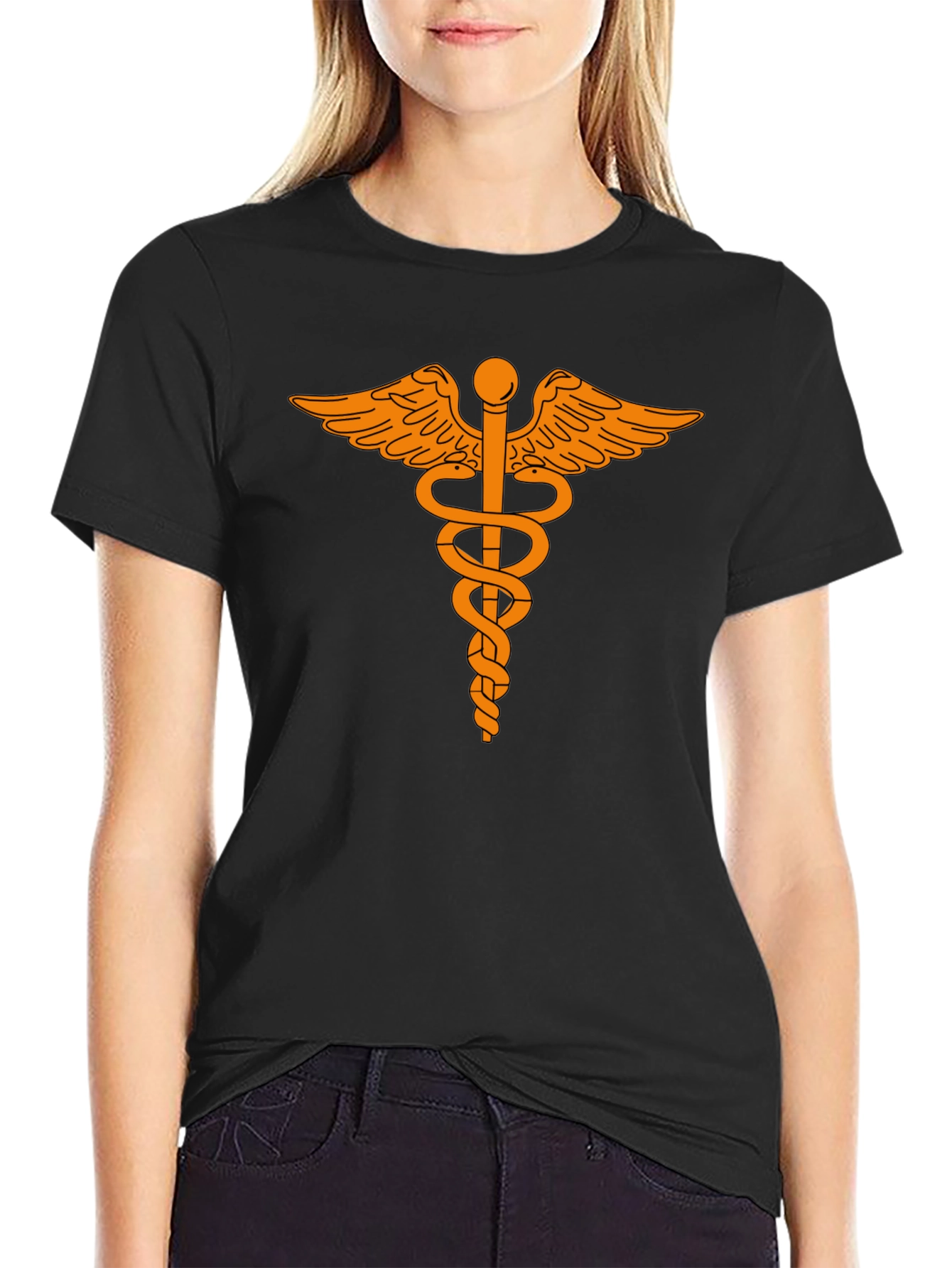 Caduceus Graphic Tee - Medical Symbol Shirt
