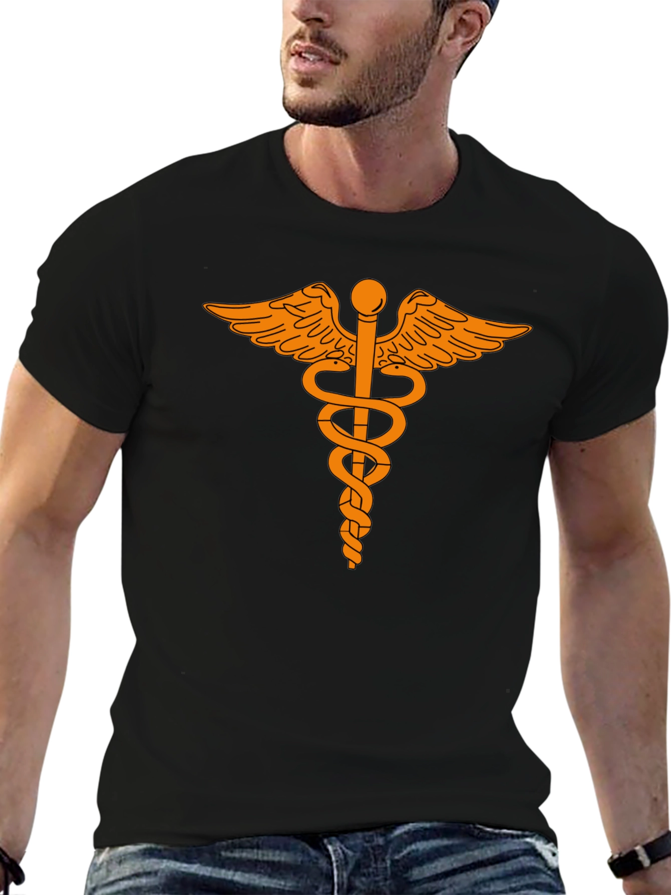 Caduceus Graphic Tee - Medical Symbol Shirt