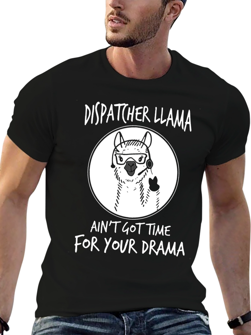 Dispatcher Llama T-Shirt - No Time For Drama