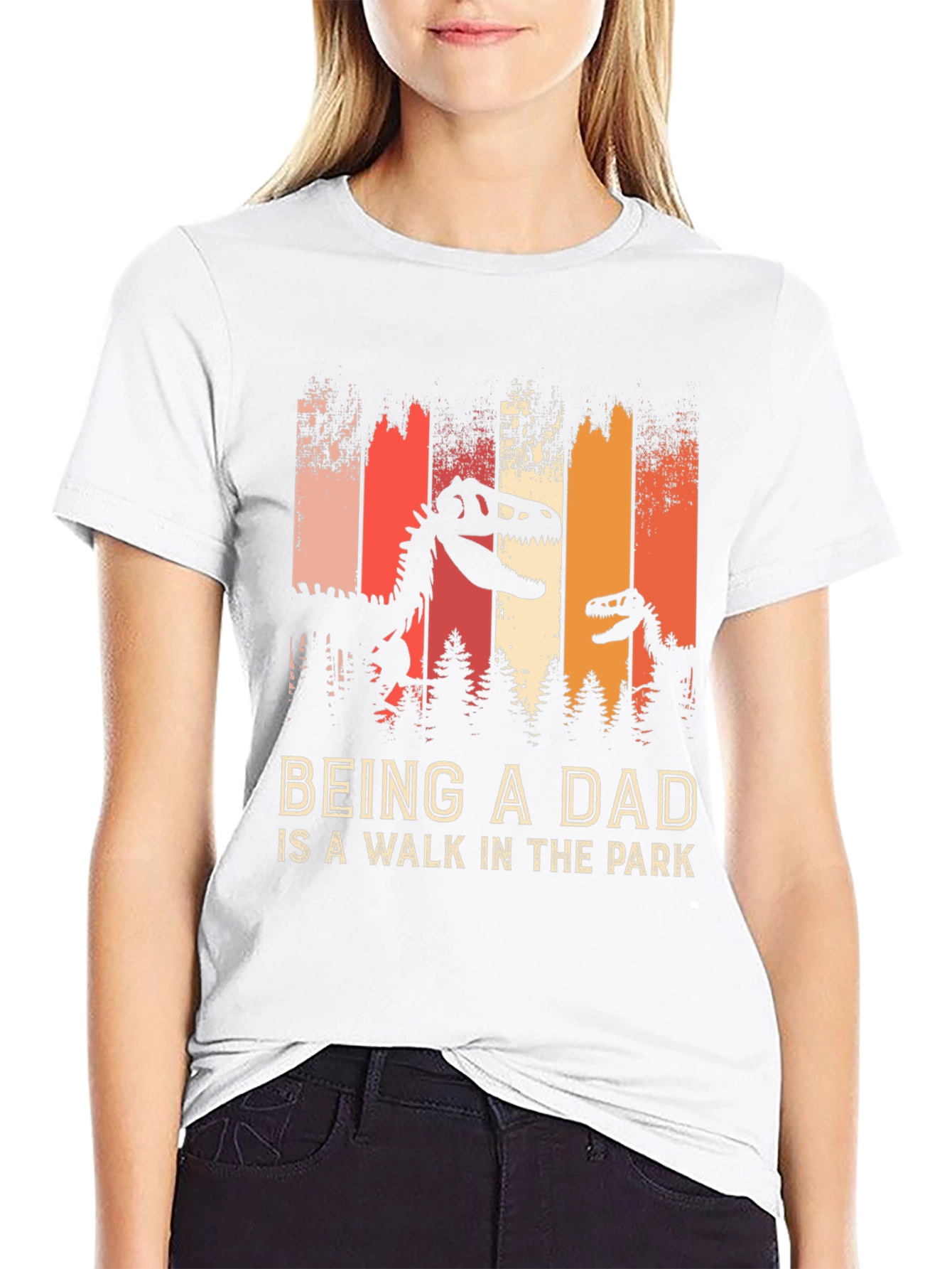 Dad Dinosaur T-Shirt: A Walk in the Park