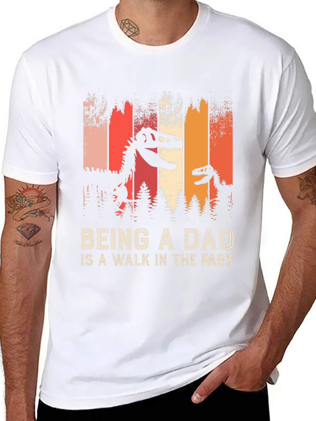 Dad Dinosaur T-Shirt: A Walk in the Park