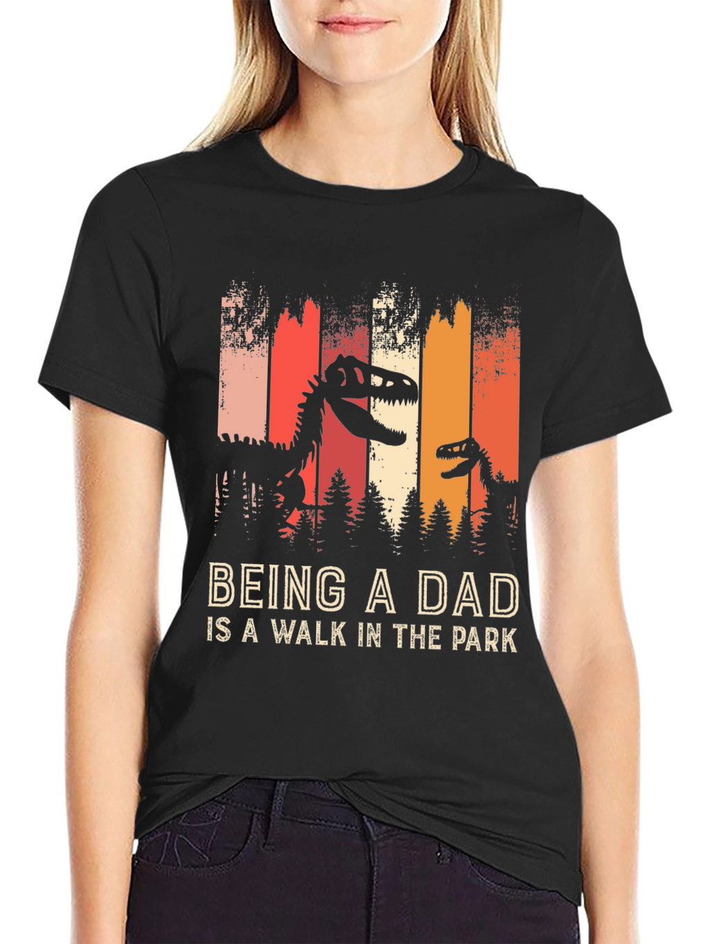 Dad Dinosaur T-Shirt: A Walk in the Park