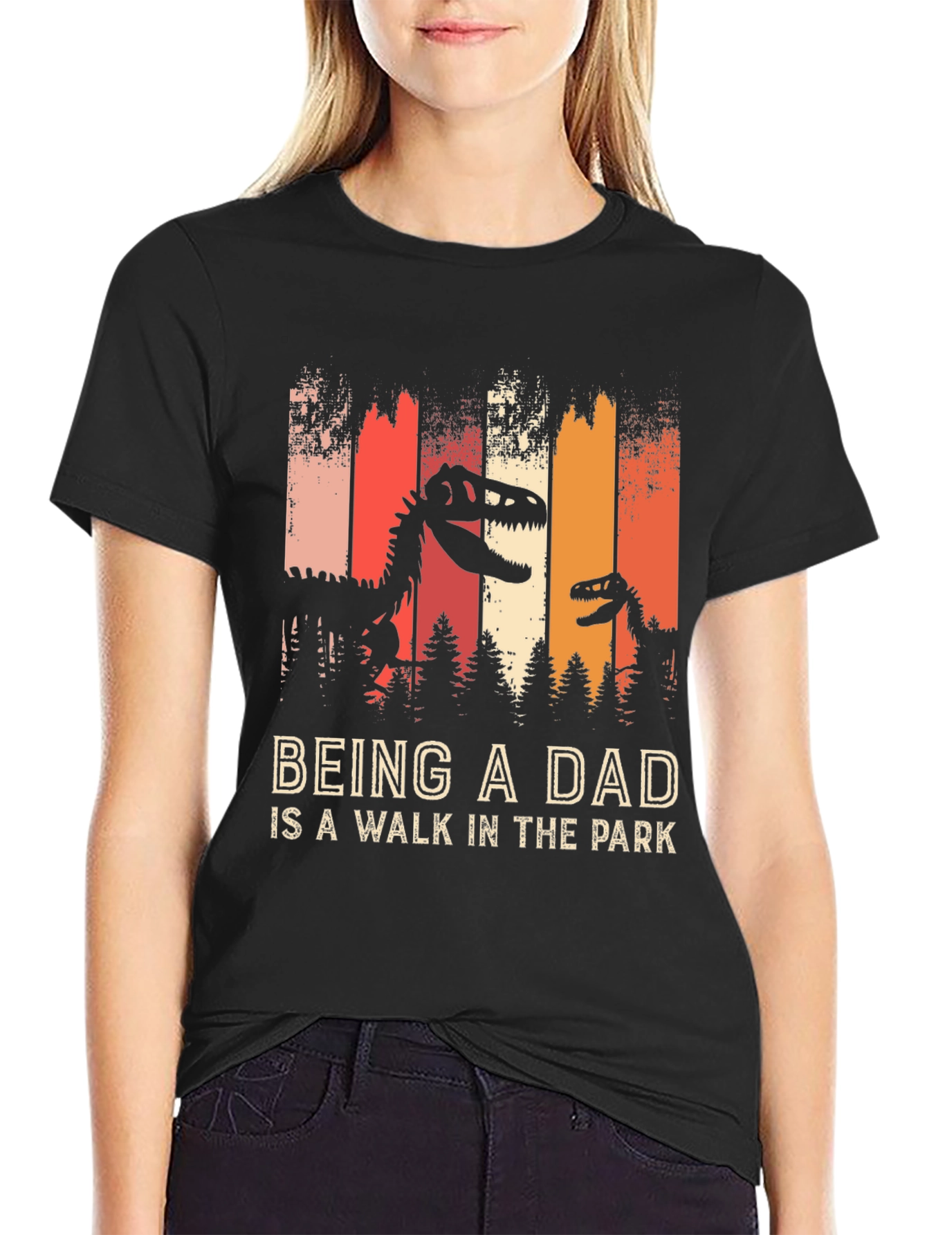 Dad Dinosaur T-Shirt: A Walk in the Park