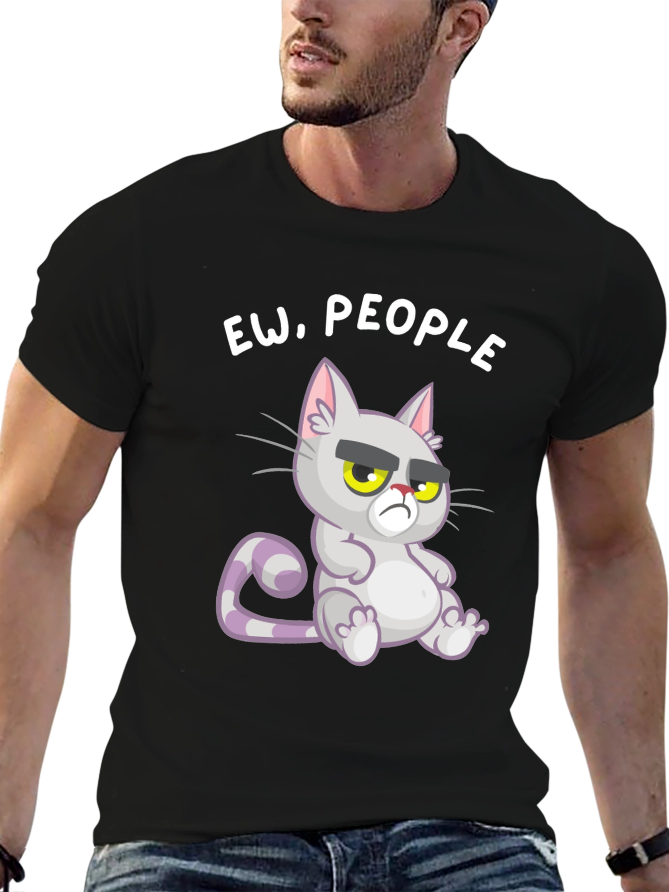 Ew People! Grumpy Cat Graphic Tee - Unisex