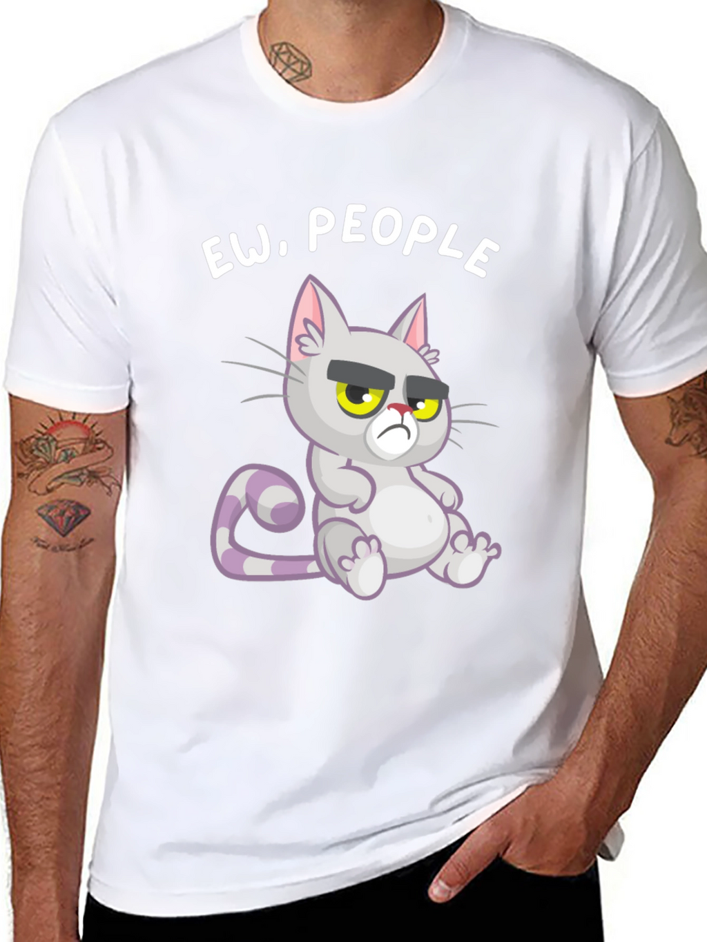 Ew People! Grumpy Cat Graphic Tee - Unisex