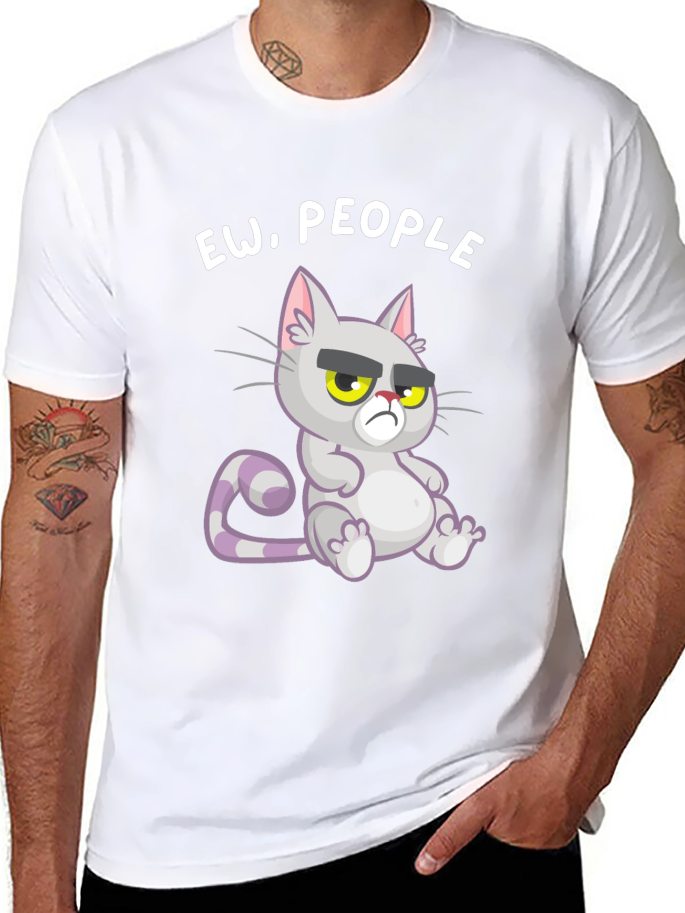 Ew People! Grumpy Cat Graphic Tee - Unisex