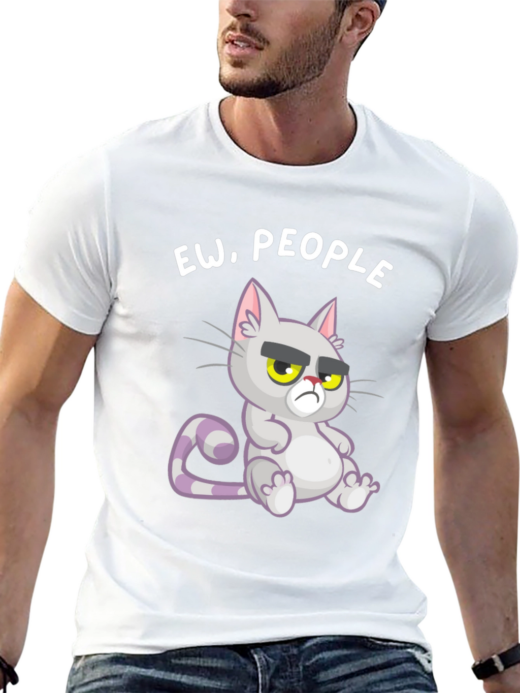 Ew People! Grumpy Cat Graphic Tee - Unisex