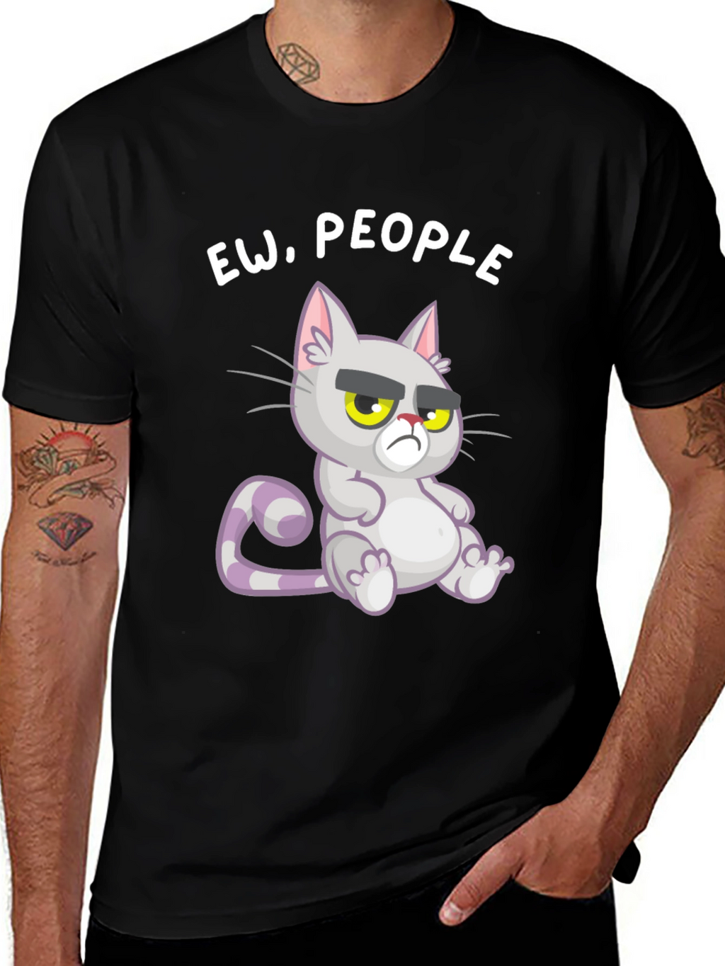 Ew People! Grumpy Cat Graphic Tee - Unisex