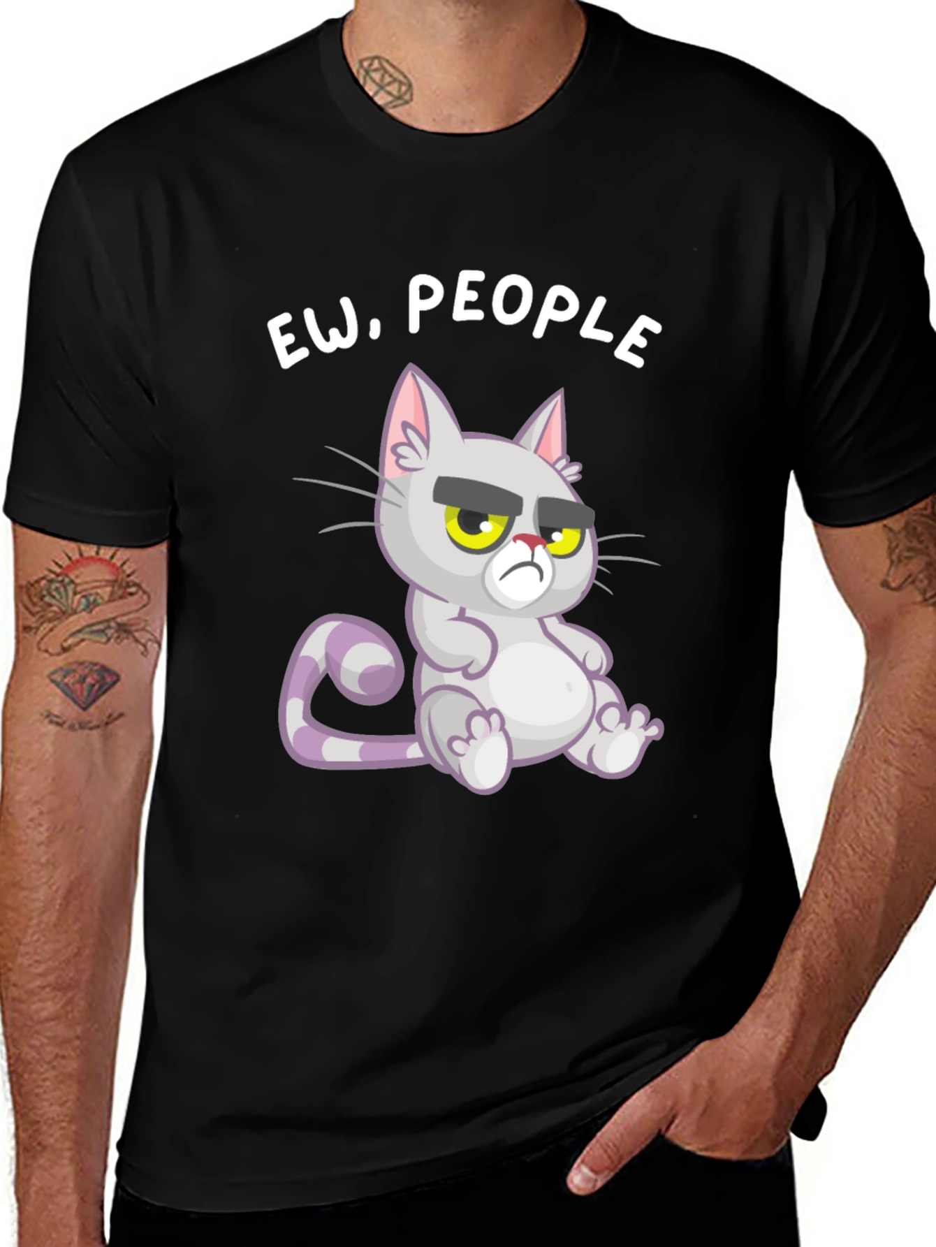 Ew People! Grumpy Cat Graphic Tee - Unisex