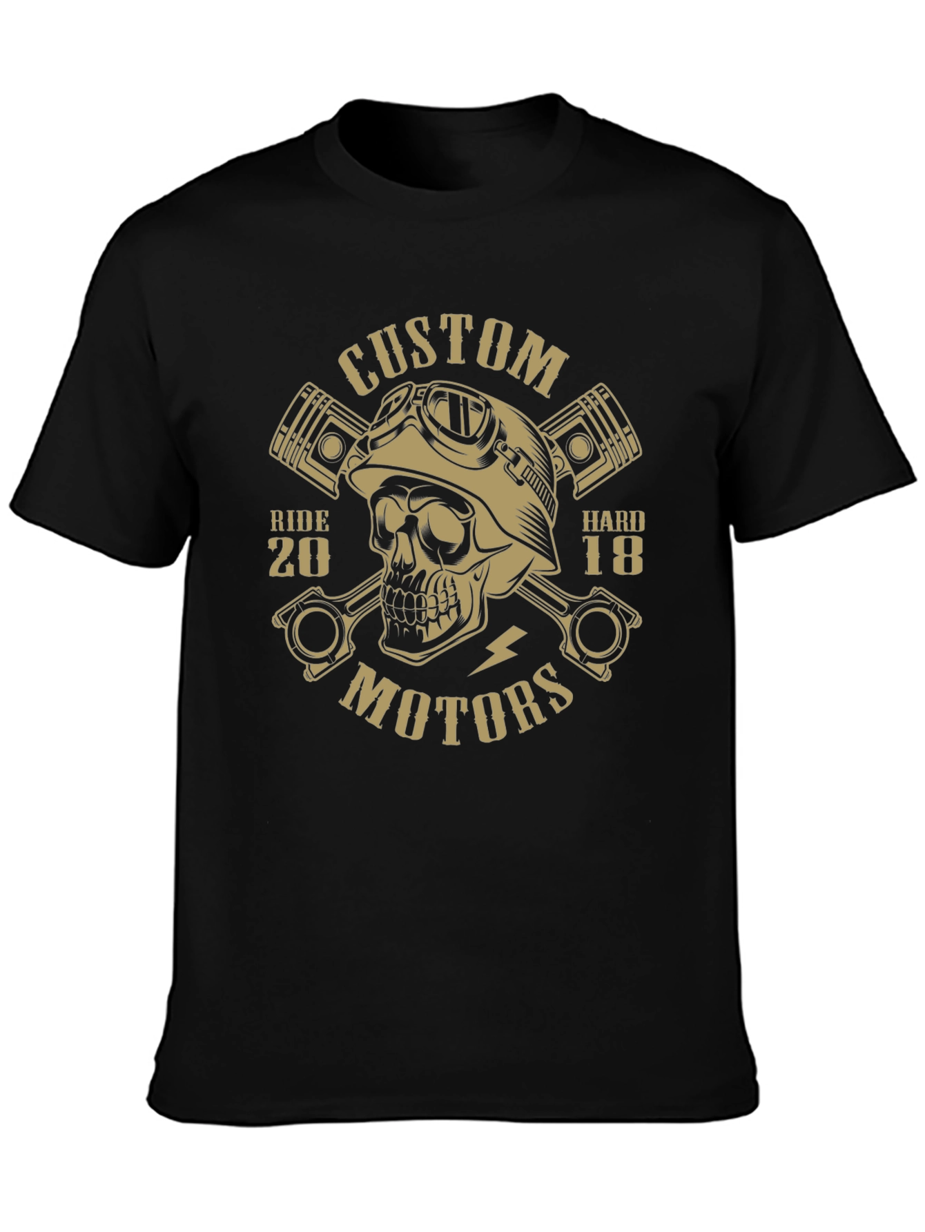 Custom Motors Skull Graphic Tee