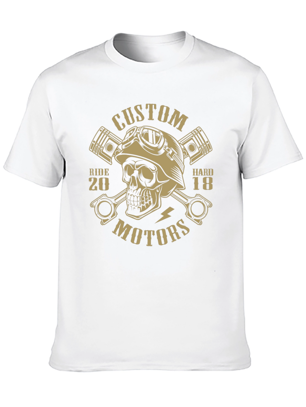 Custom Motors Skull Graphic Tee