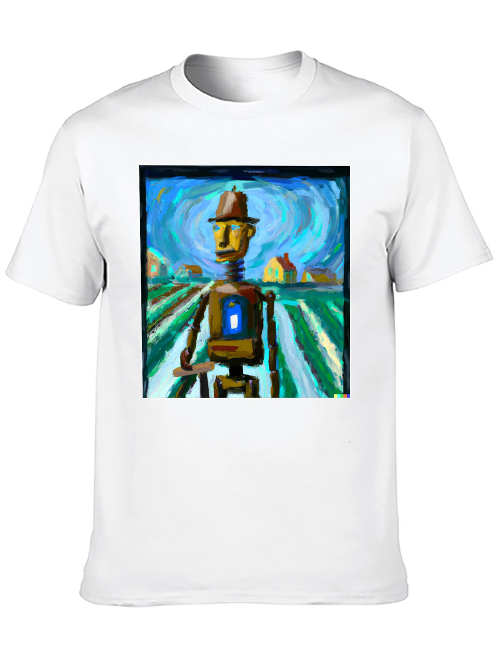 Art Robot T-Shirt: Whimsical & Unique Design