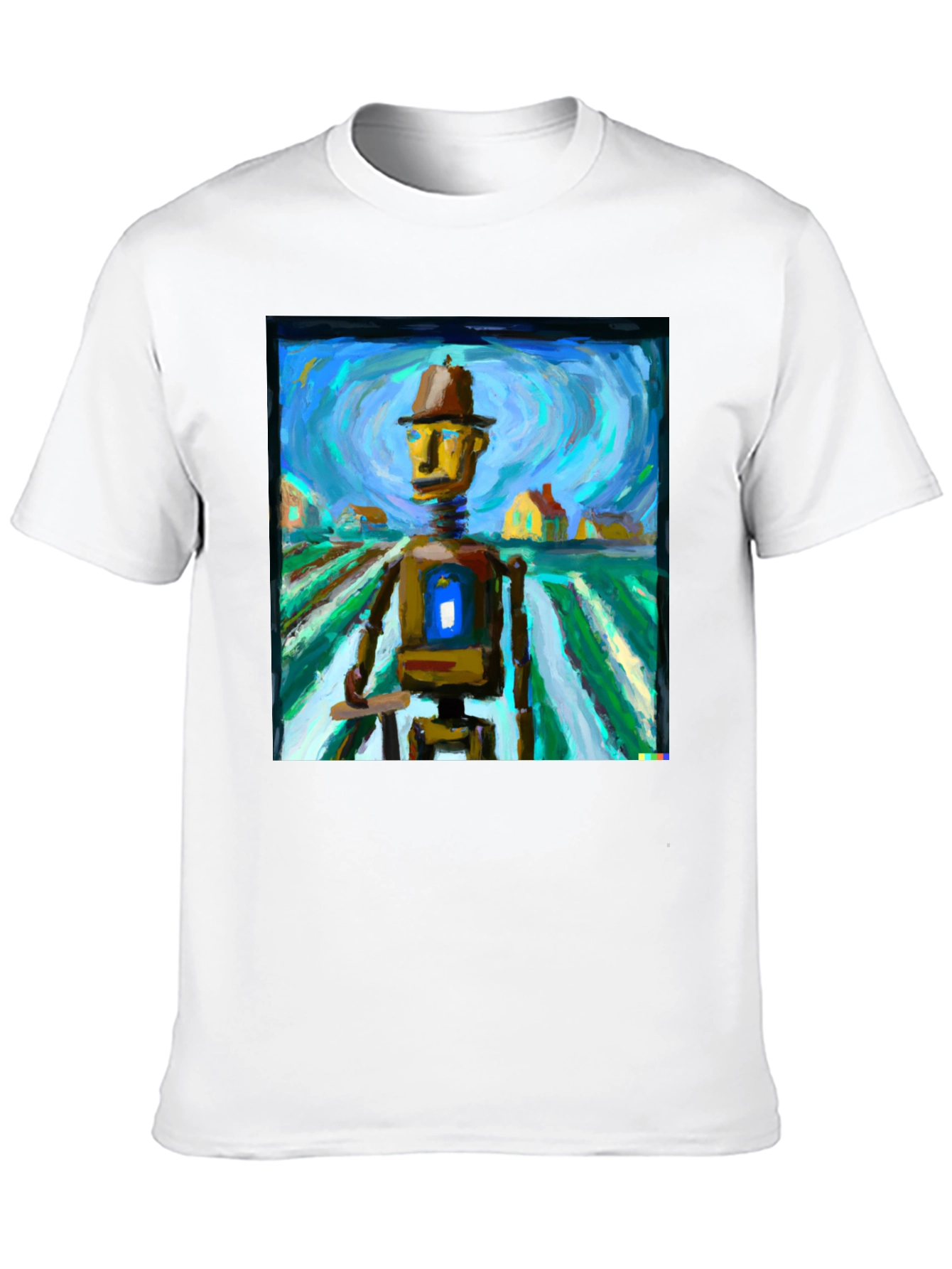 Art Robot T-Shirt: Whimsical & Unique Design