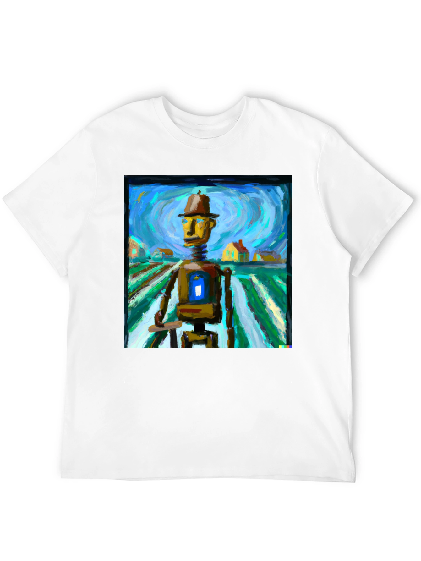 Art Robot T-Shirt: Whimsical & Unique Design