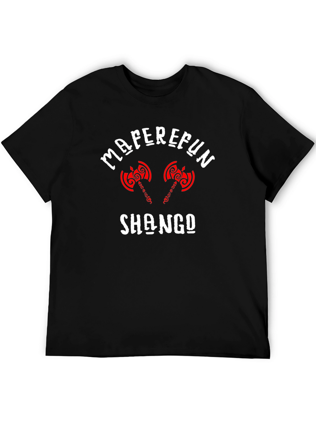 Maferefun Shango Axe Graphic T-Shirt - Black
