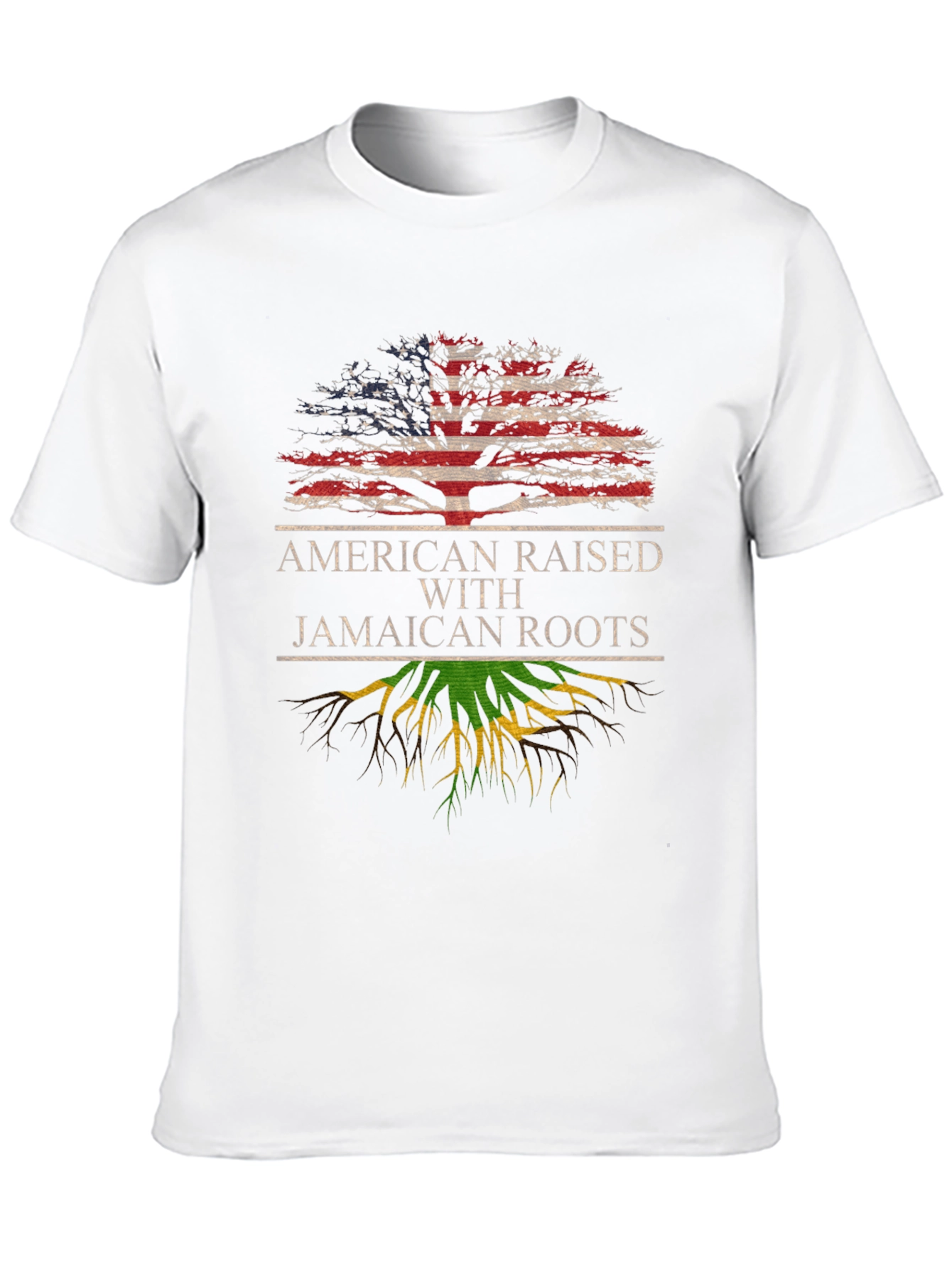 American Raised with Jamaican Roots Tee