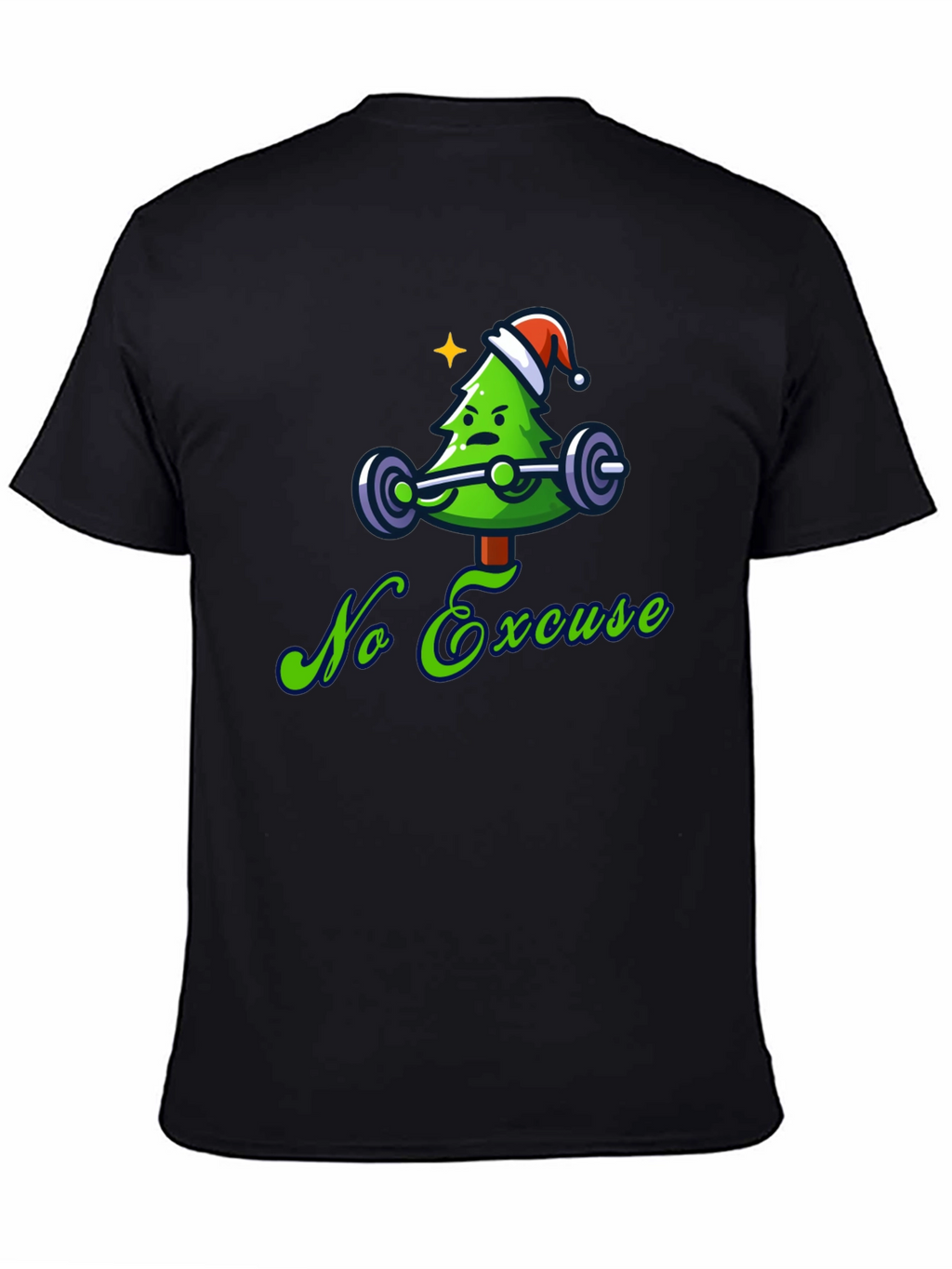 Funny Christmas Workout T-Shirt - No Excuses