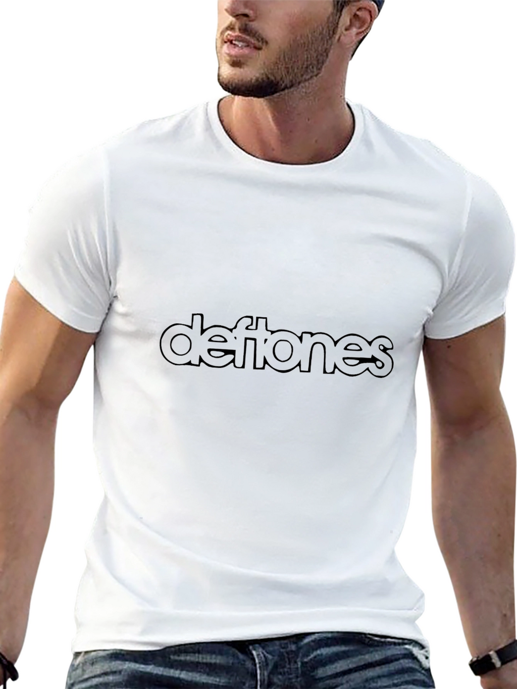 Deftones Band Logo Black T-Shirt