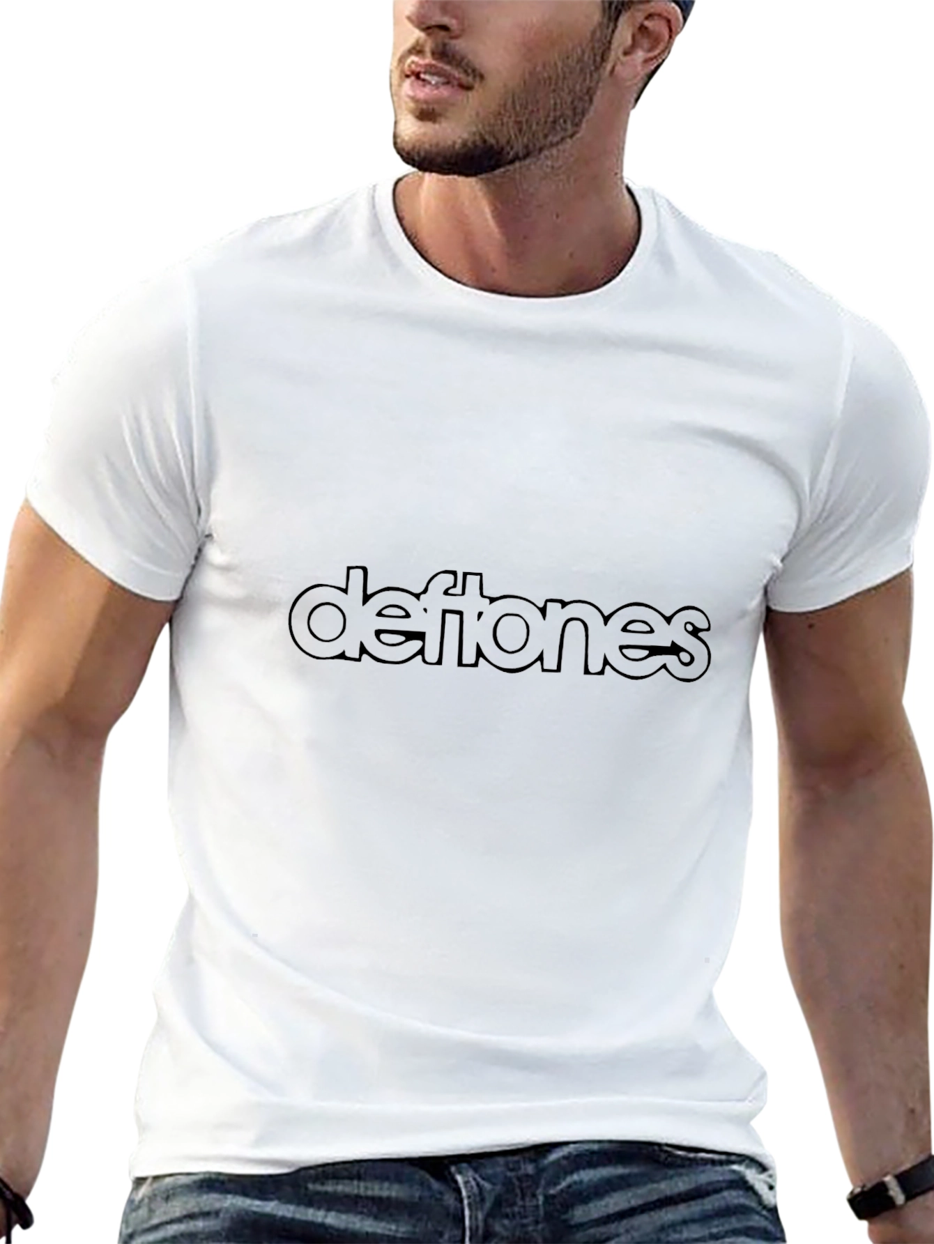 Deftones Band Logo Black T-Shirt