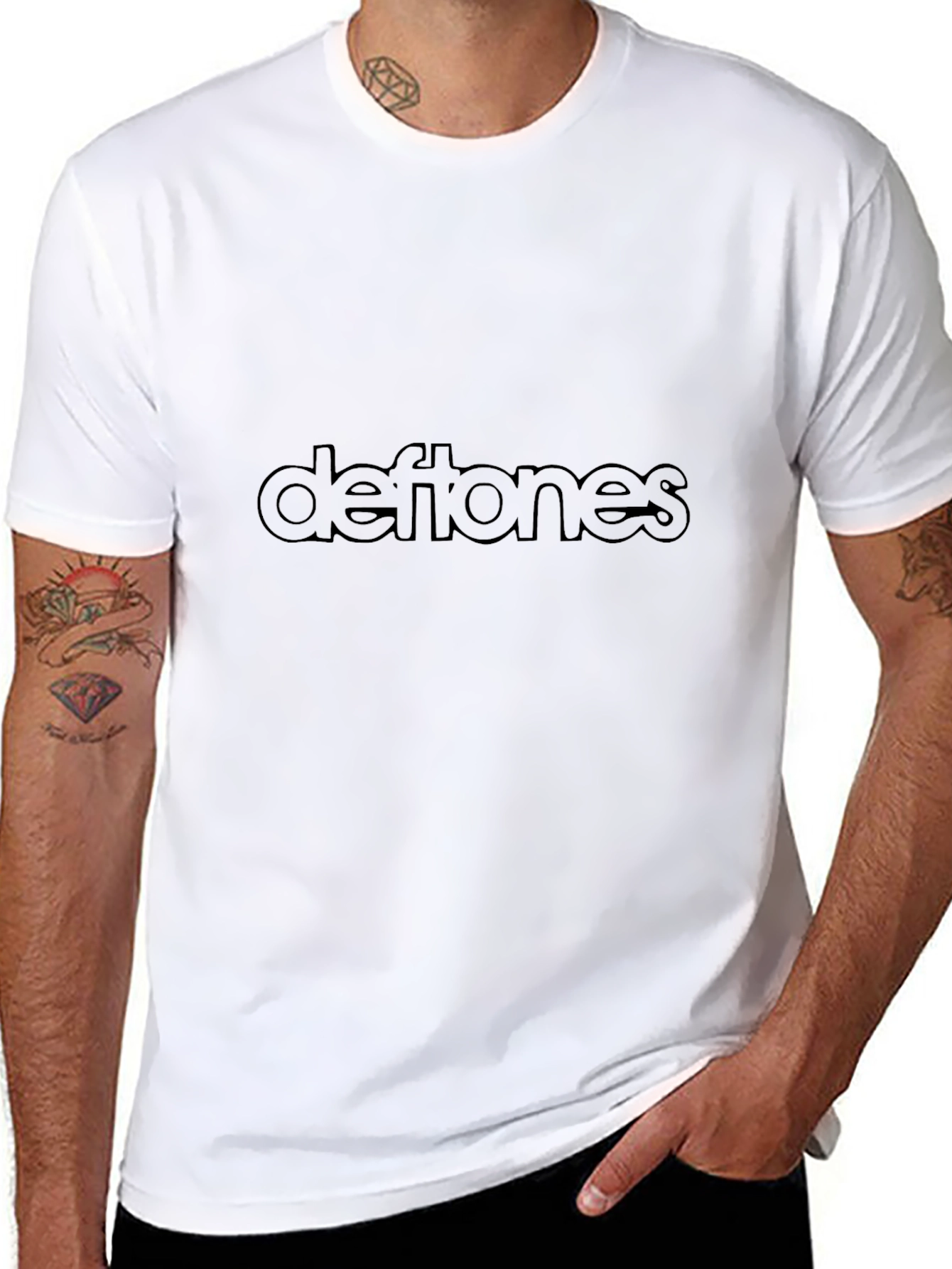 Deftones Band Logo Black T-Shirt