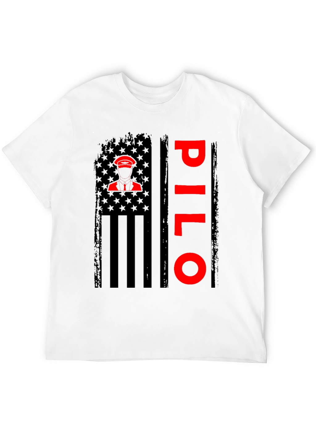 Pilot American Flag T-Shirt - Patriotic Aviation Tee