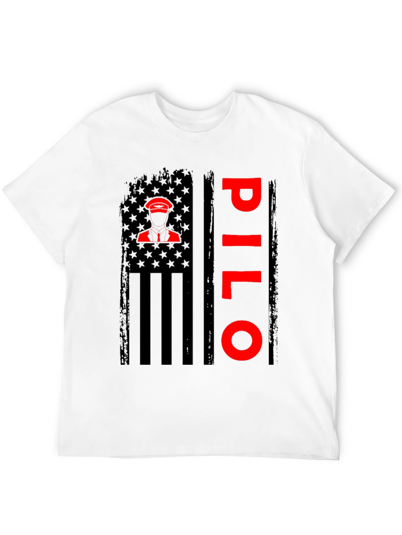 Pilot American Flag T-Shirt - Patriotic Aviation Tee