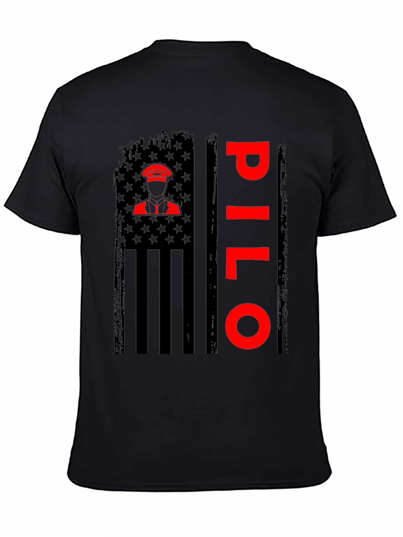 Pilot American Flag T-Shirt - Patriotic Aviation Tee