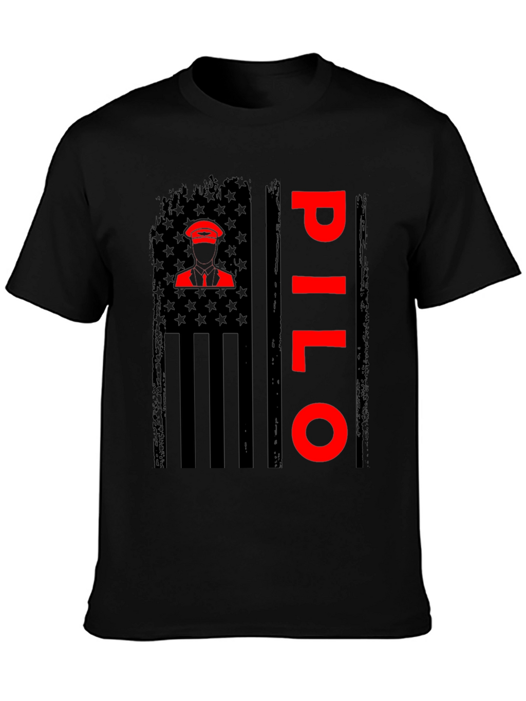 Pilot American Flag T-Shirt - Patriotic Aviation Tee