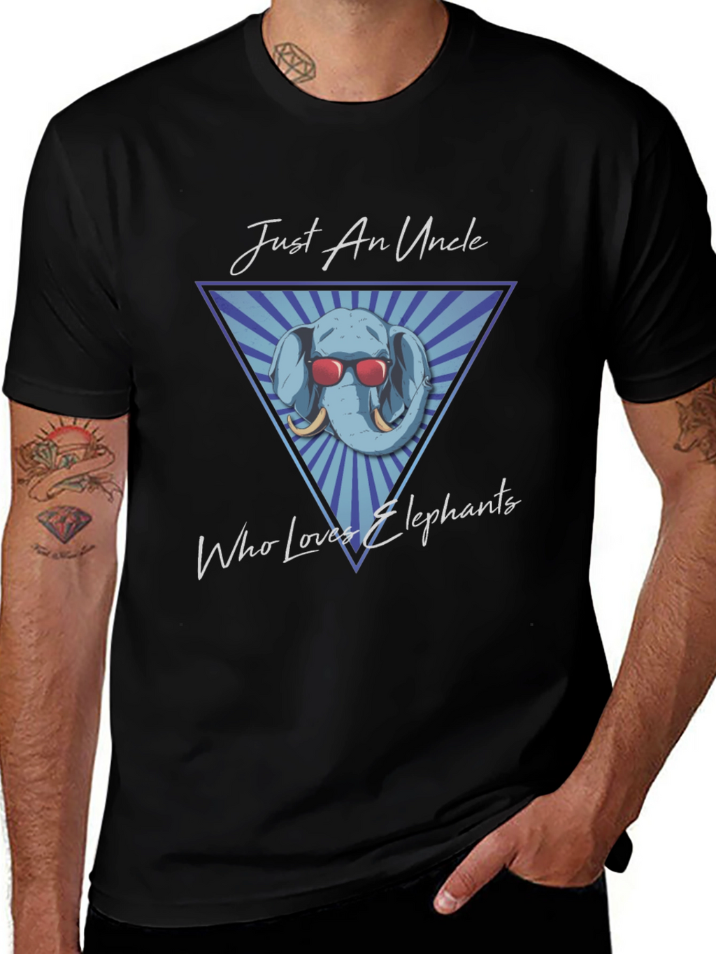 Just An Uncle Who Loves Elephants T-Shirt
