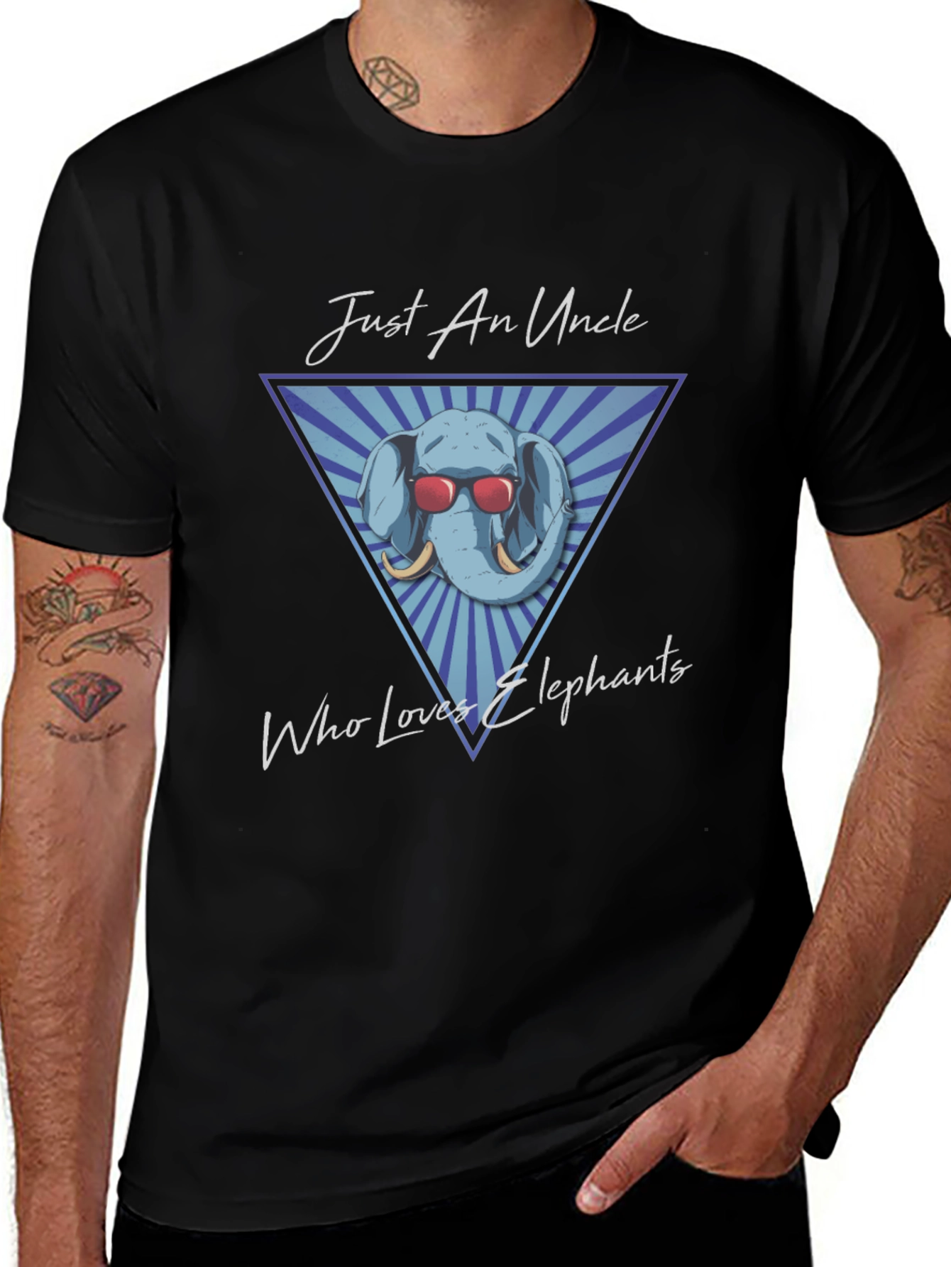 Just An Uncle Who Loves Elephants T-Shirt
