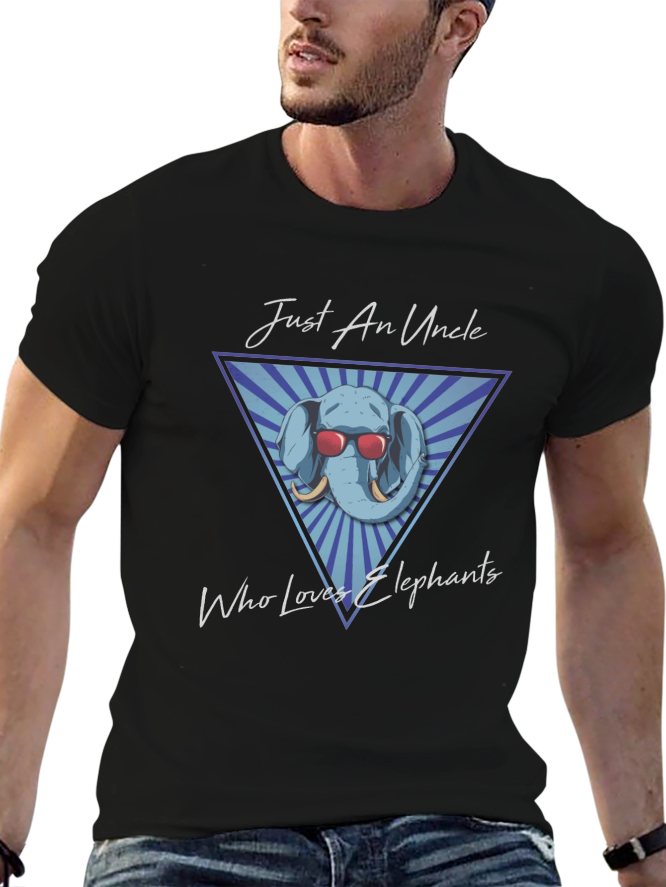 Just An Uncle Who Loves Elephants T-Shirt