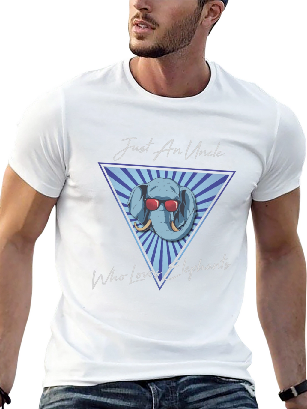 Just An Uncle Who Loves Elephants T-Shirt