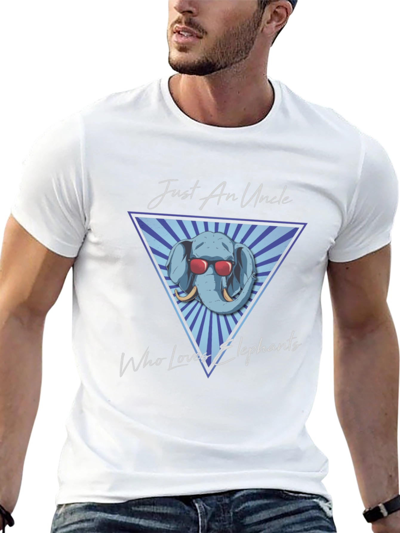 Just An Uncle Who Loves Elephants T-Shirt
