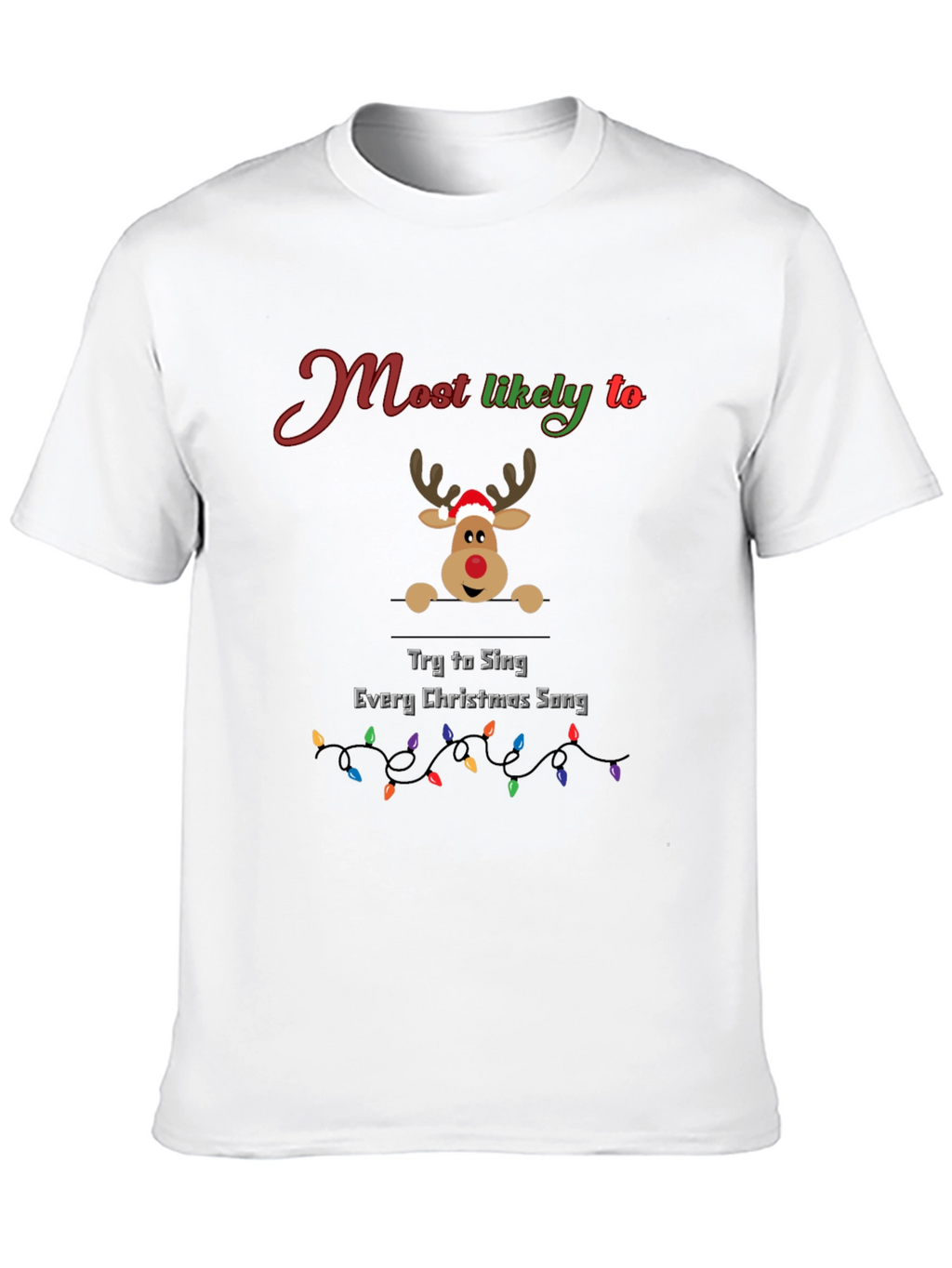 Funny Christmas Reindeer T-Shirt
