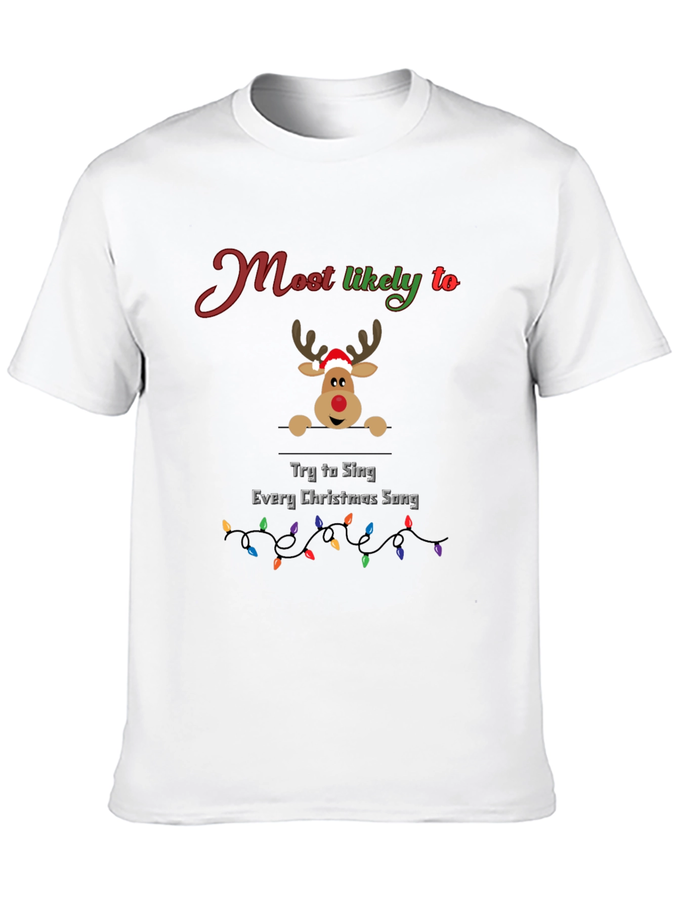 Funny Christmas Reindeer T-Shirt