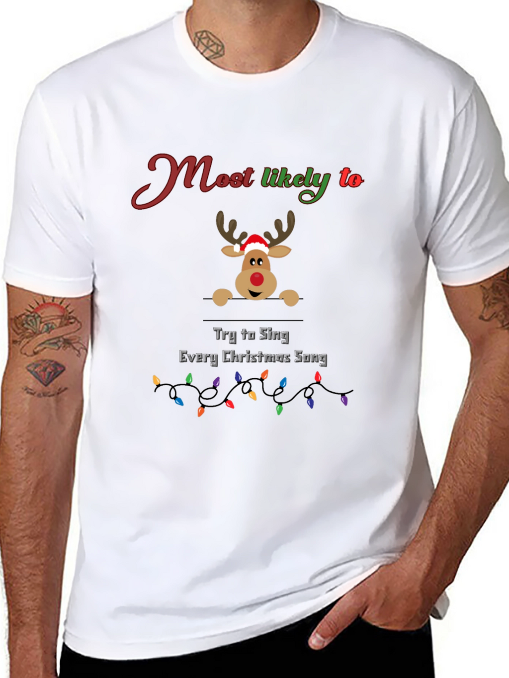 Funny Christmas Reindeer T-Shirt