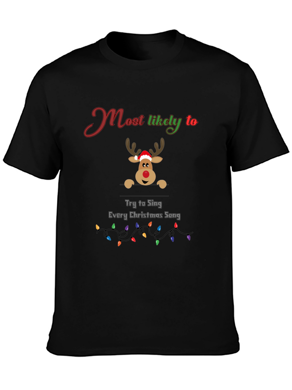 Funny Christmas Reindeer T-Shirt