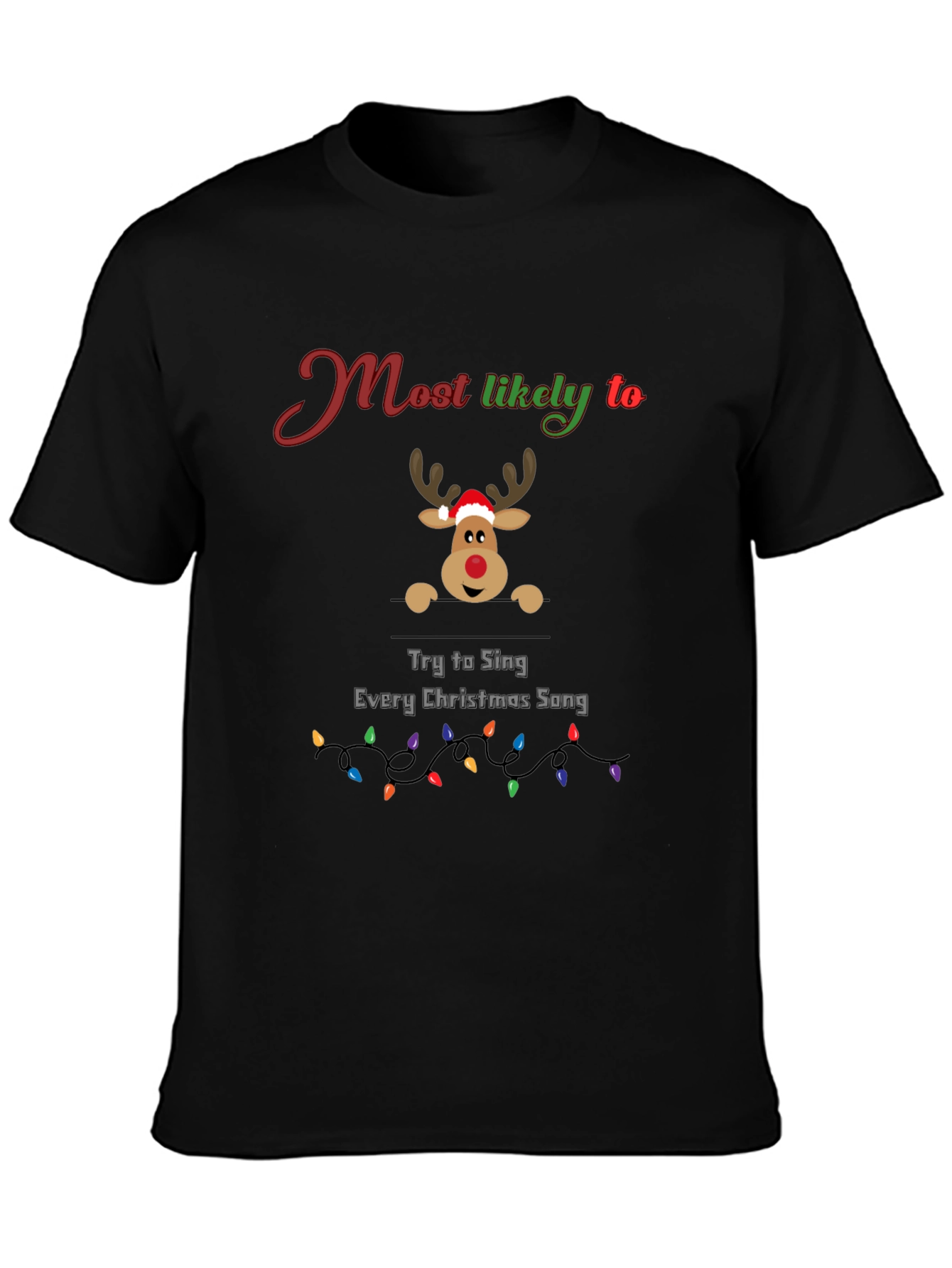 Funny Christmas Reindeer T-Shirt